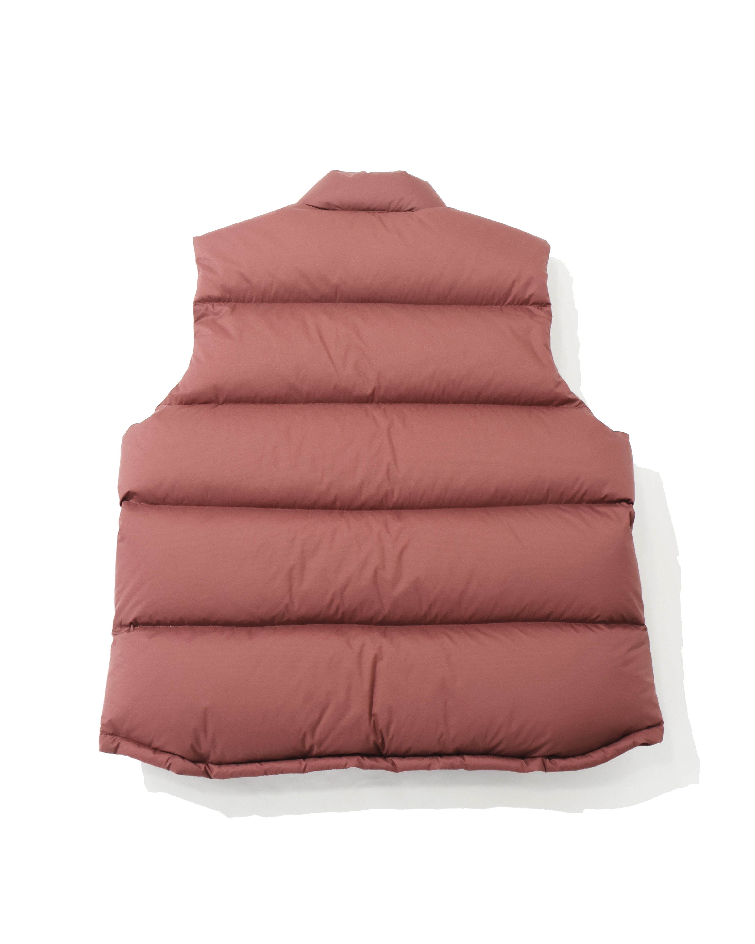 SUPER LIGHT NYLON RIPSTOP DOWN VEST BURGUNDY – TIME AFTER TIME