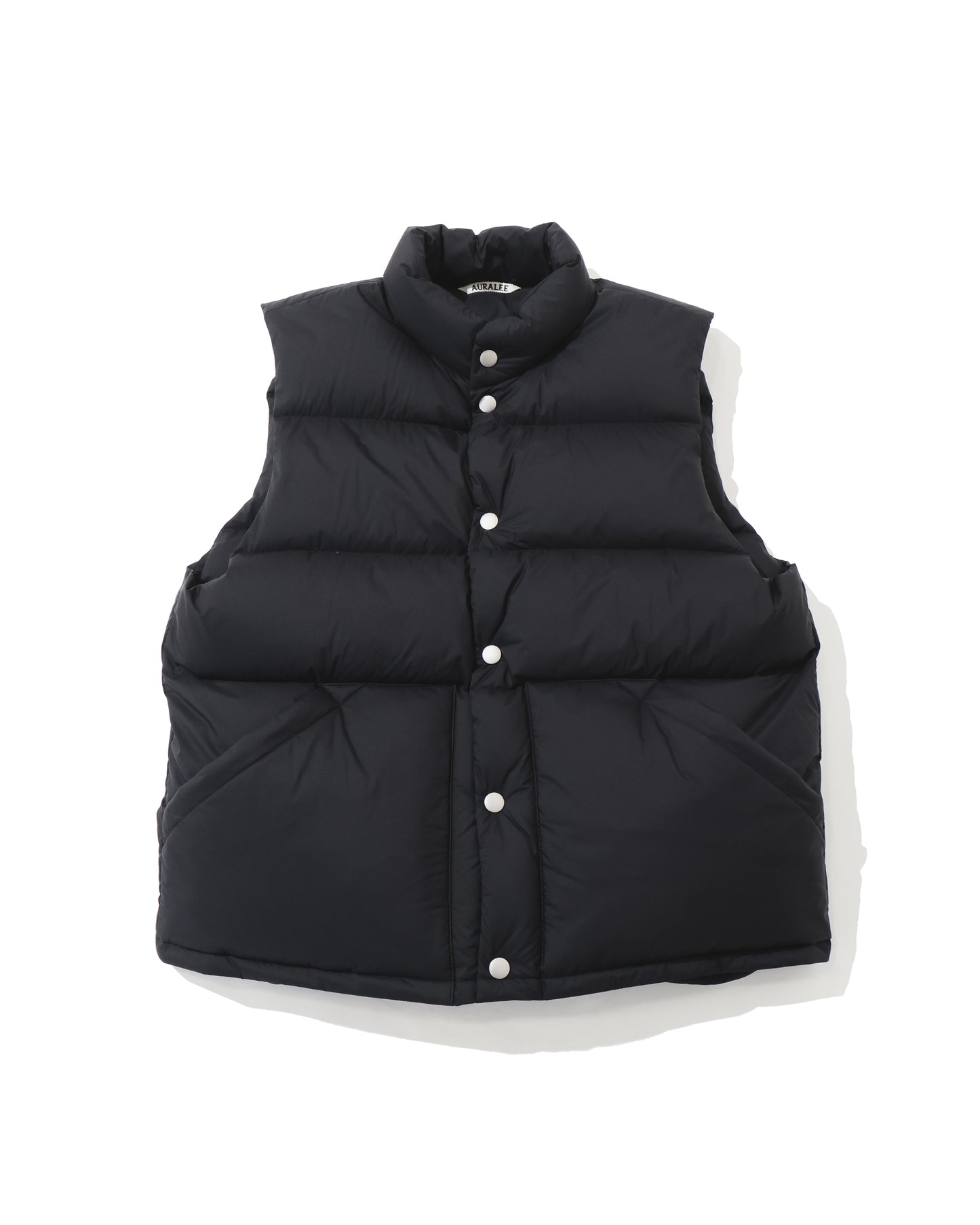 SUPER LIGHT NYLON RIPSTOP DOWN VEST BLACK