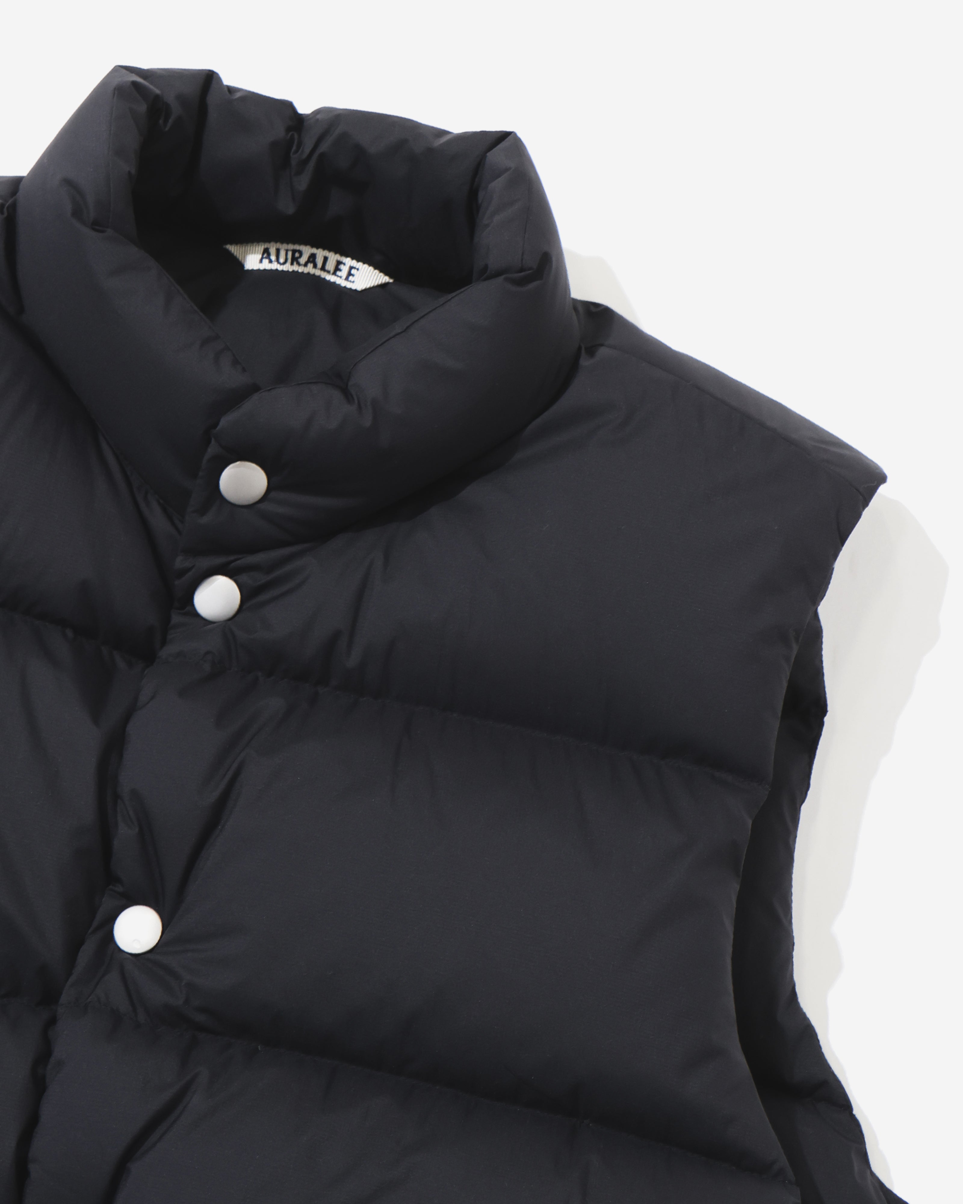 SUPER LIGHT NYLON RIPSTOP DOWN VEST BLACK – TIME AFTER TIME