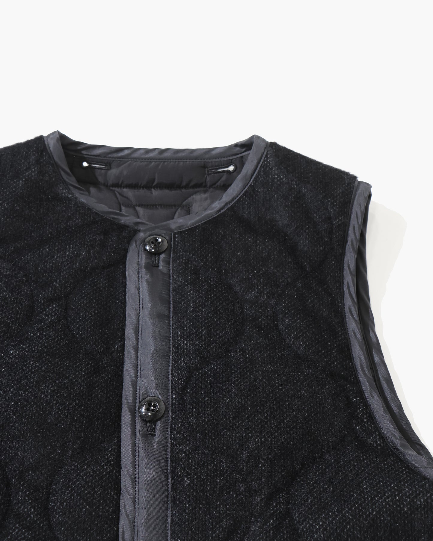 FLEECE QUILTED CROPPED VEST 17599