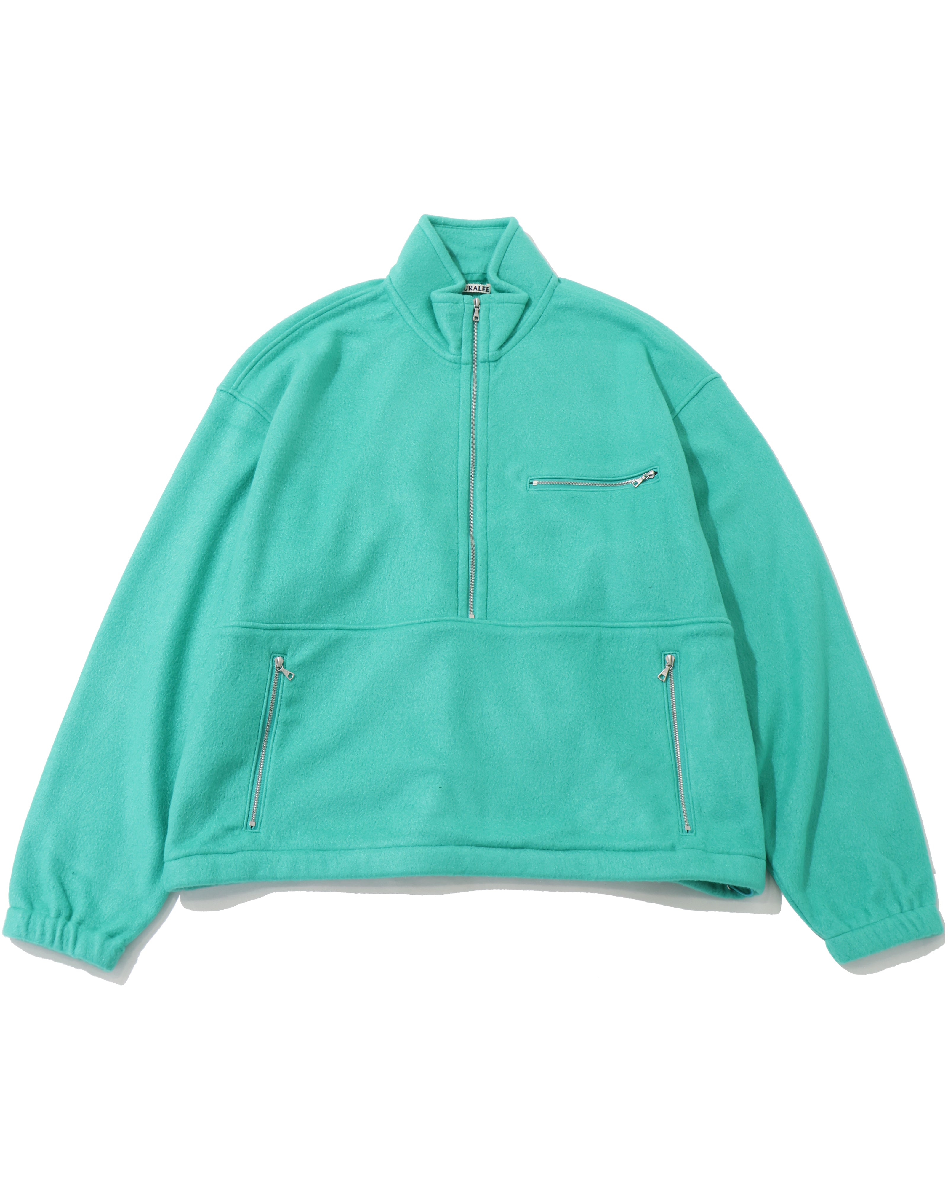 PURE SILK COMFORT FLEECE HALF ZIP P/O JADE GREEN – TIME AFTER TIME