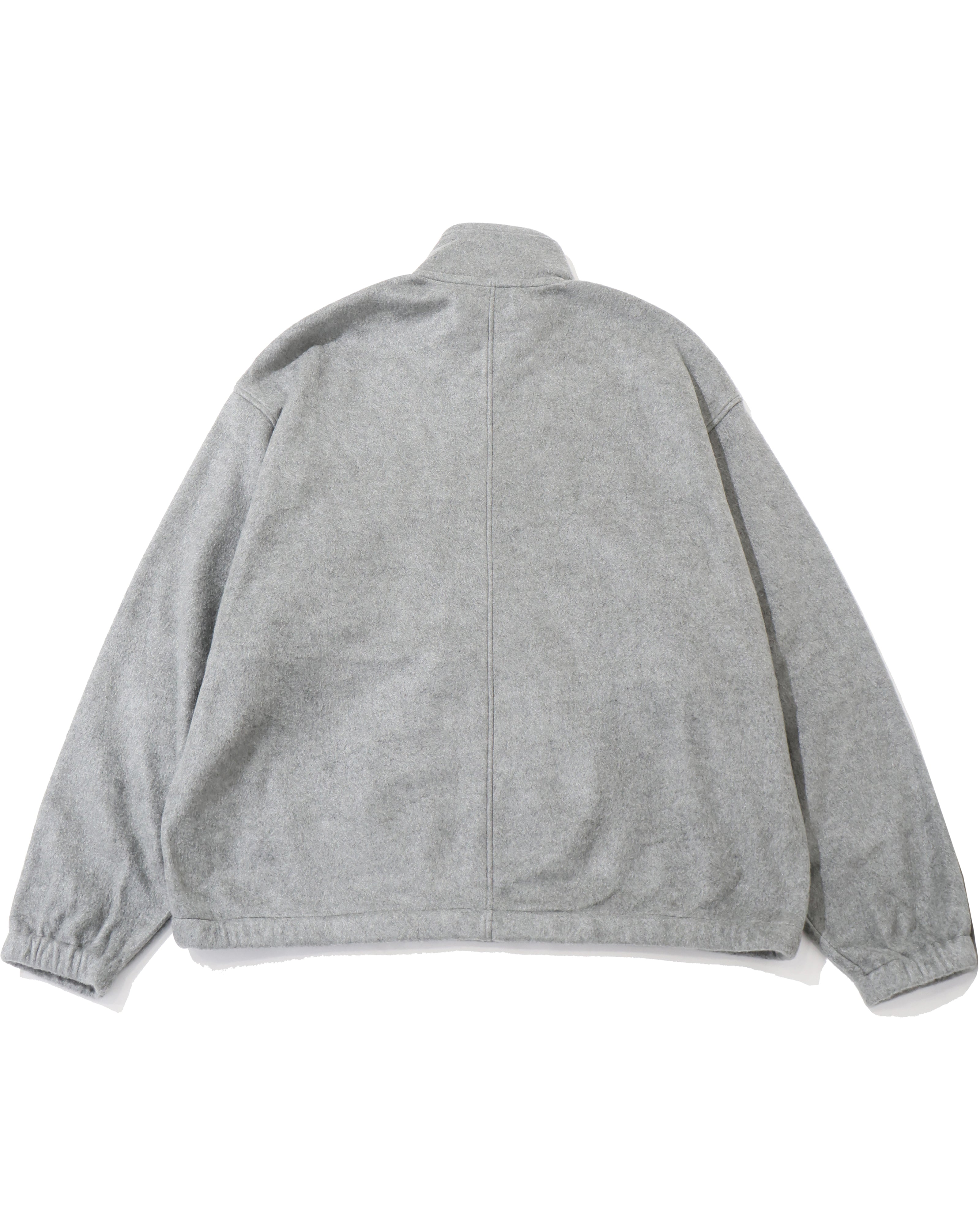 PURE SILK COMFORT FLEECE HALF ZIP P/O TOP GRAY – TIME AFTER TIME