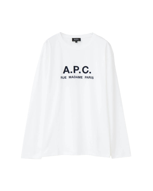 T-SHIRT RUE MADAME H MANCHES LONGUES WHITE