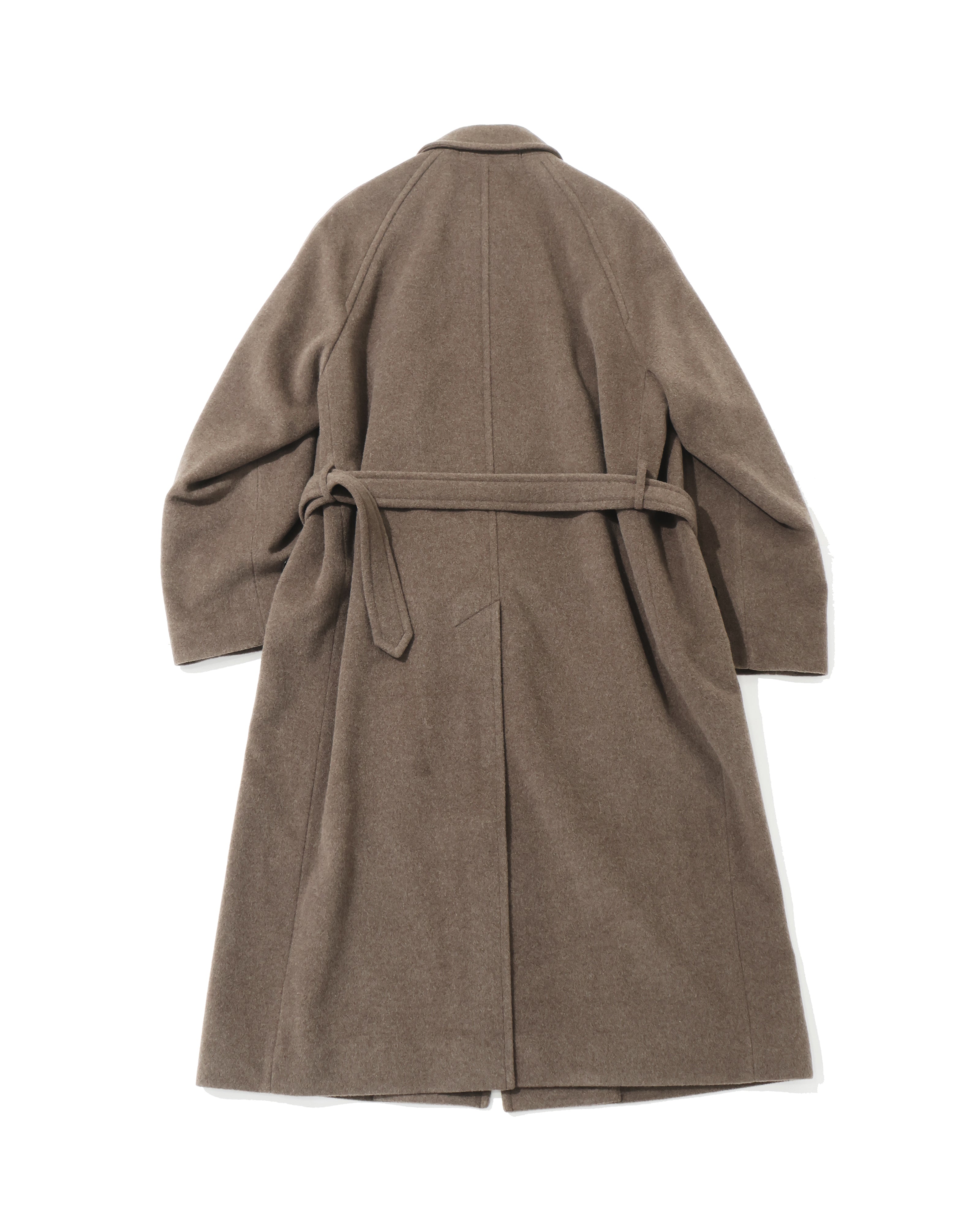 SUPER FINE WOOL MOSSER SOUTIEN COLLAR COAT TOP BROWN – TIME AFTER TIME