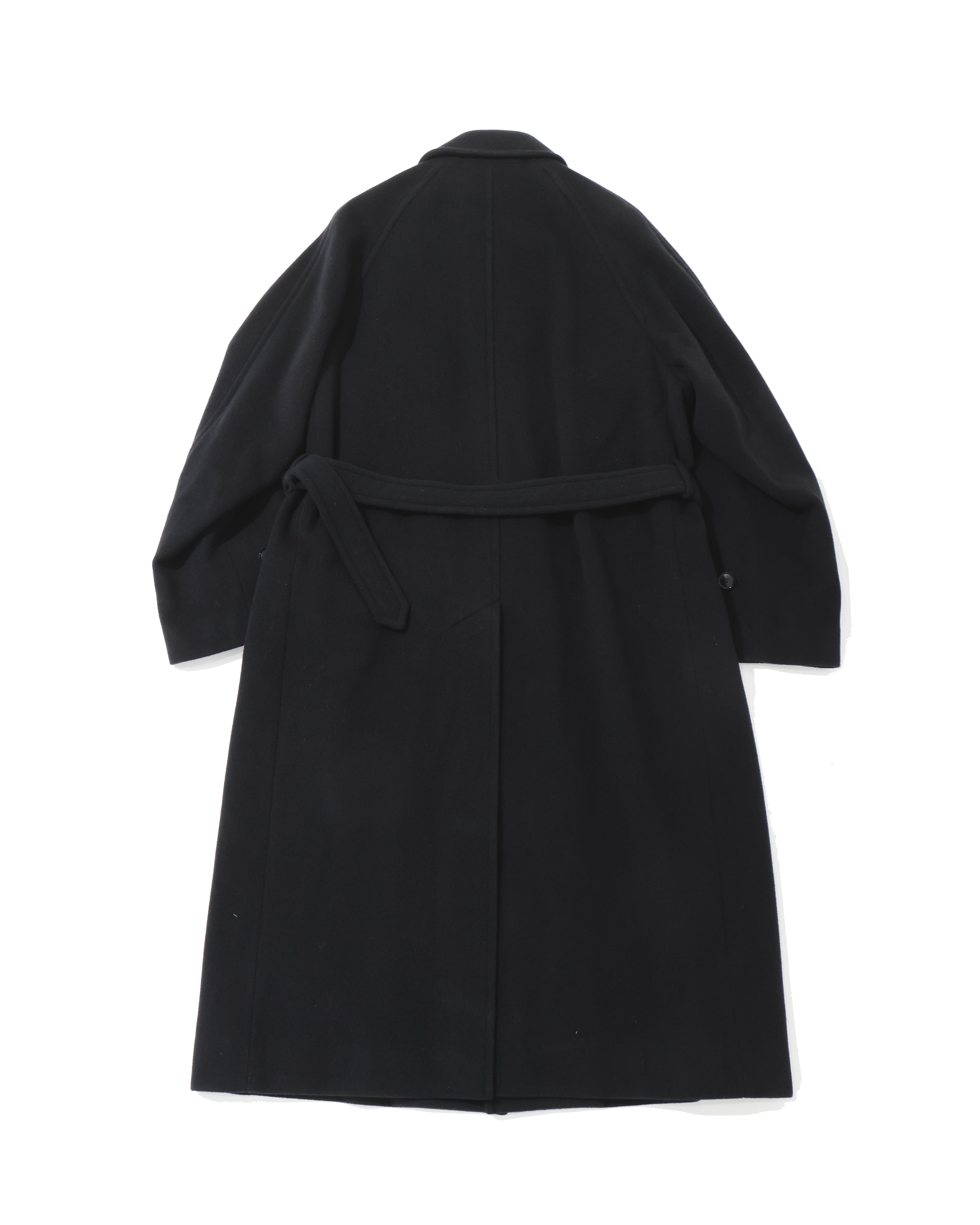 SUPER FINE WOOL MOSSER SOUTIEN COLLAR COAT BLACK – TIME AFTER TIME