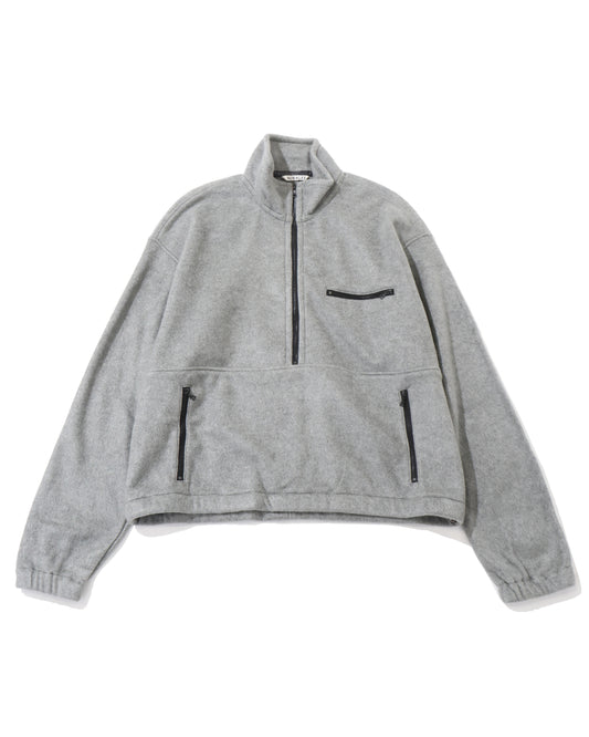 PURE SILK COMFORT FLEECE HALF ZIP P/O
