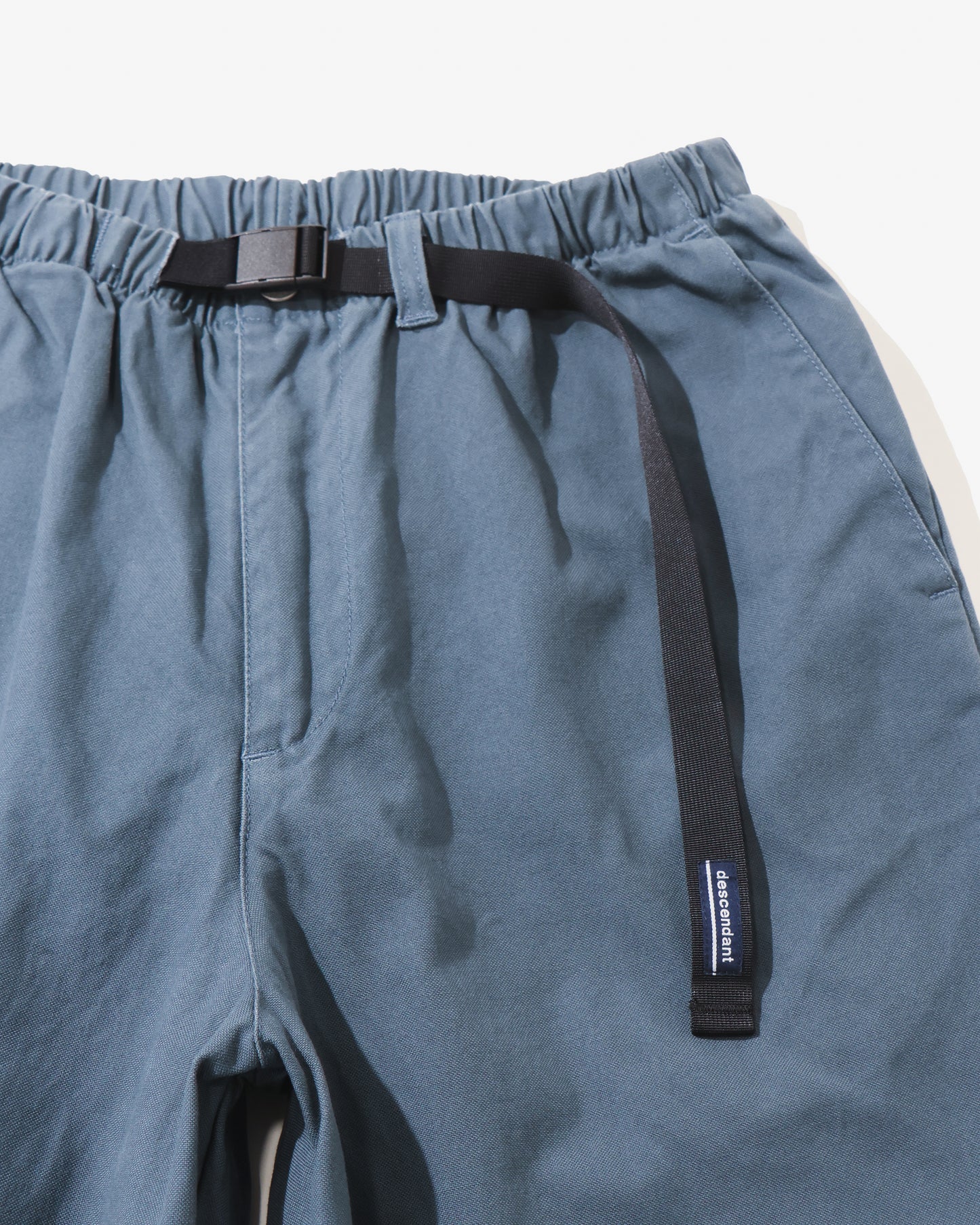 CLASP DUCK WEBBING TROUSERS  BLUE GRAY