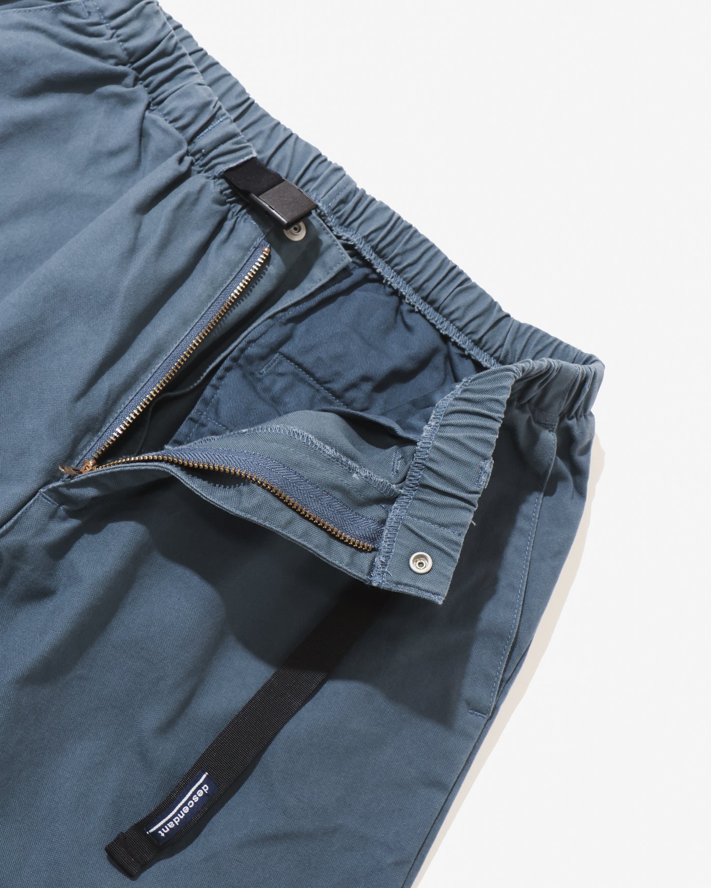 CLASP DUCK WEBBING TROUSERS  BLUE GRAY