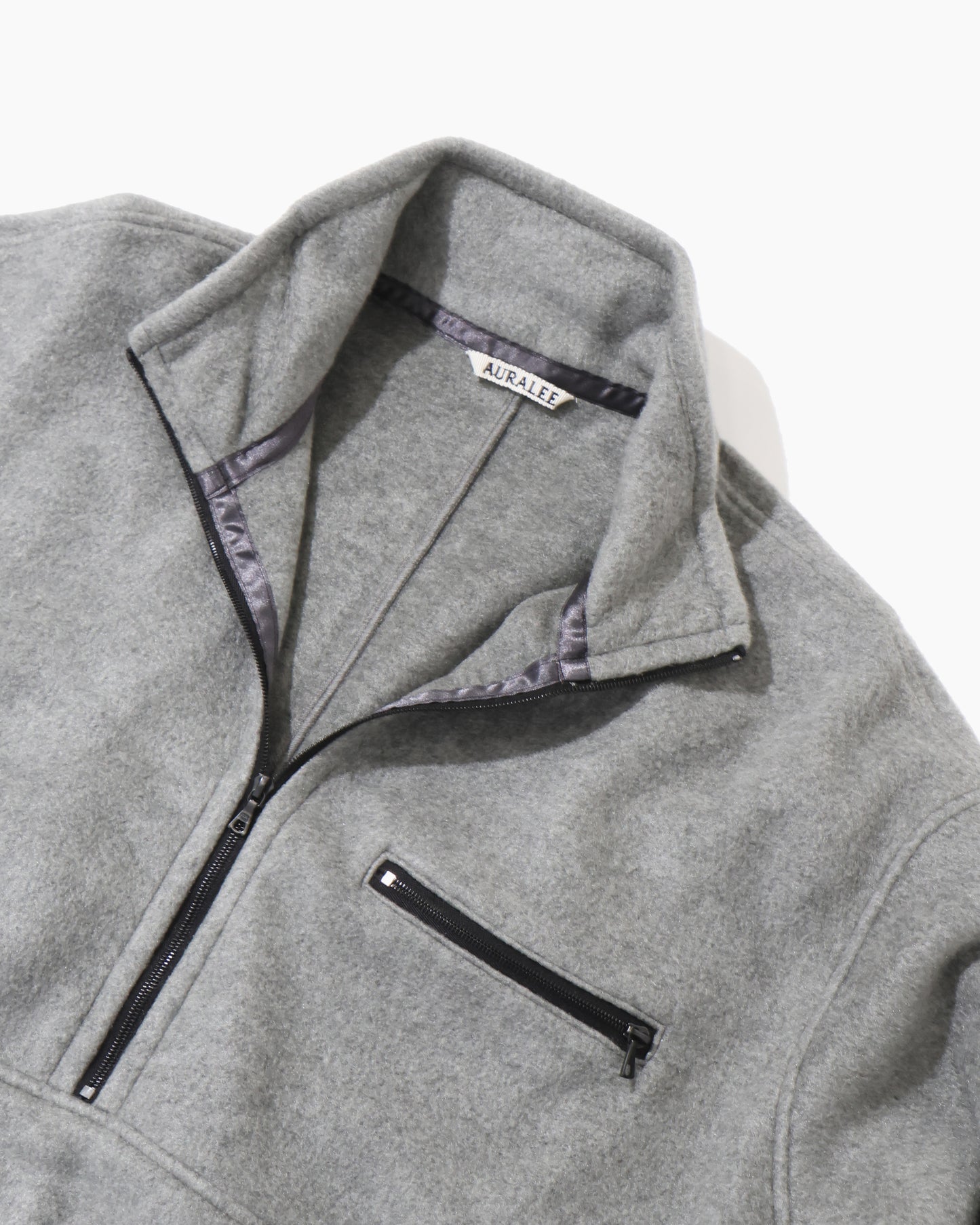 PURE SILK COMFORT FLEECE HALF ZIP P/O