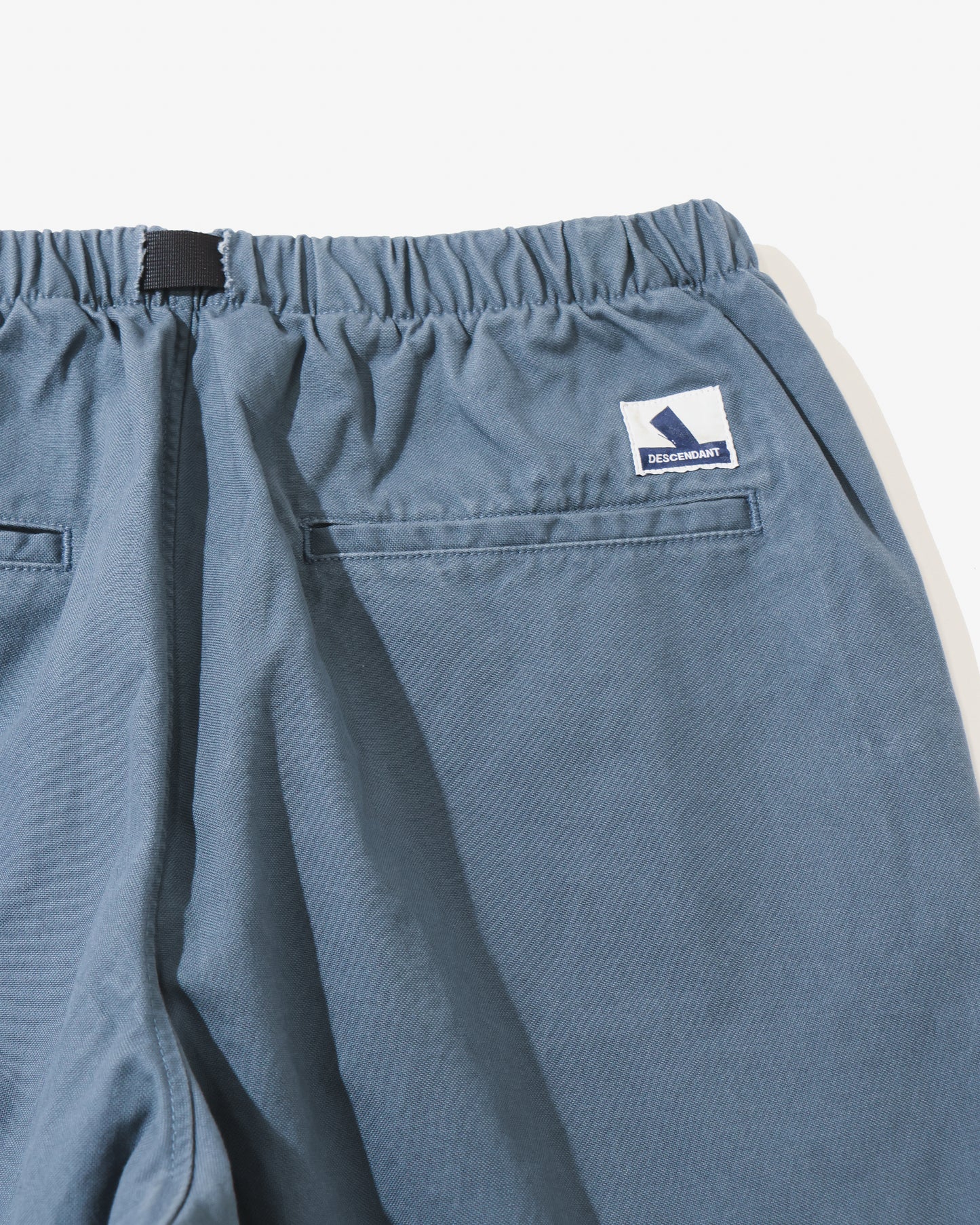 CLASP DUCK WEBBING TROUSERS  BLUE GRAY