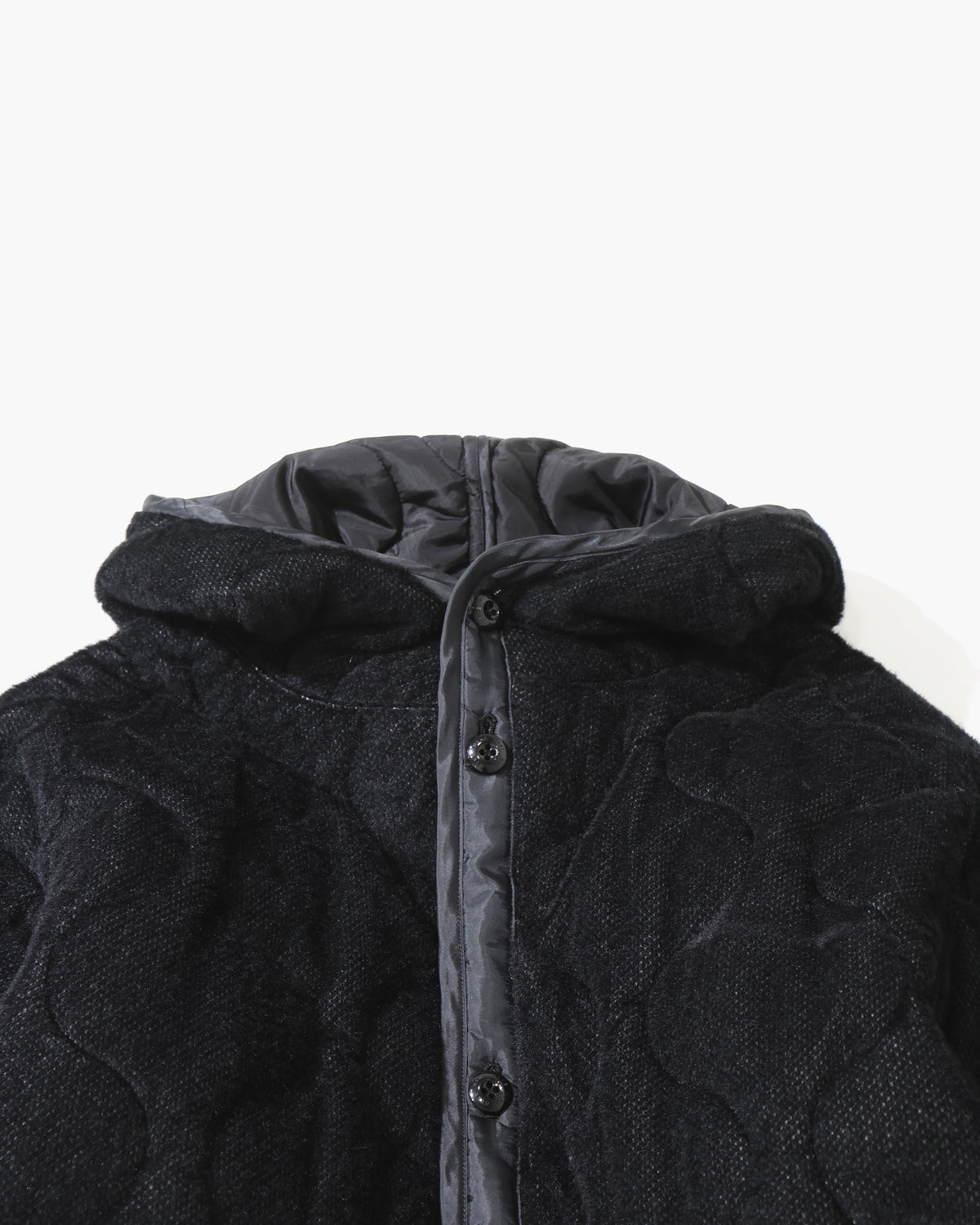 FLEECE QUILTED HOODED JACKET 17598