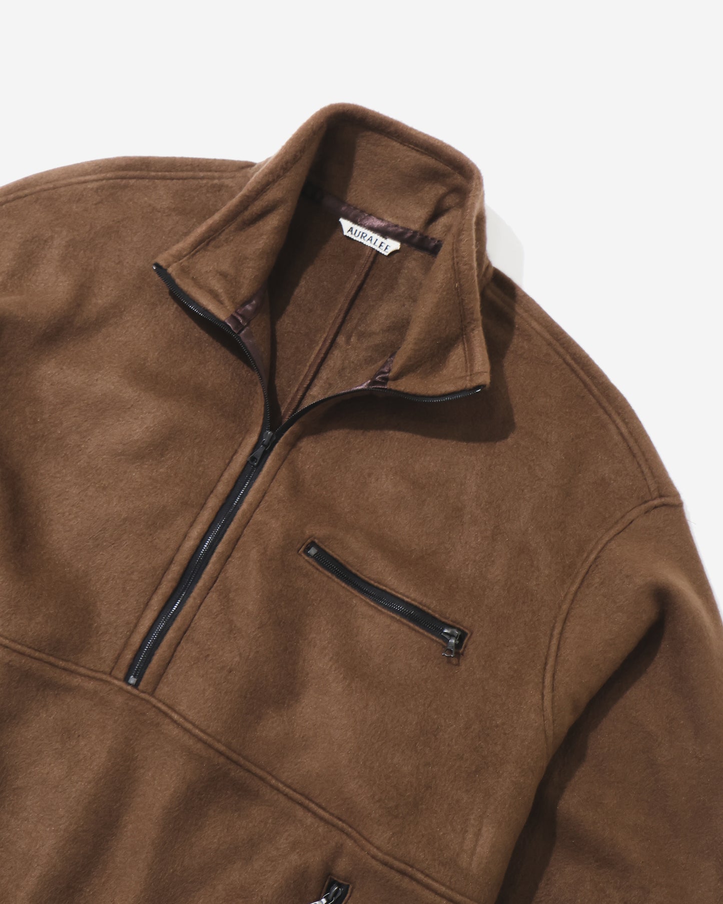 PURE SILK COMFORT FLEECE HALF ZIP P/O