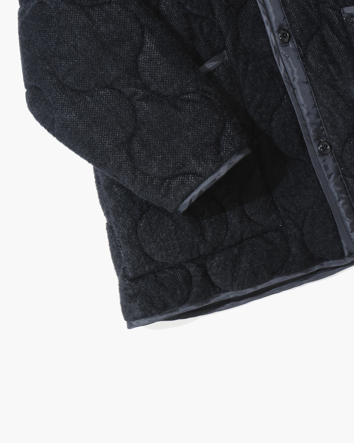 FLEECE QUILTED HOODED JACKET 17598