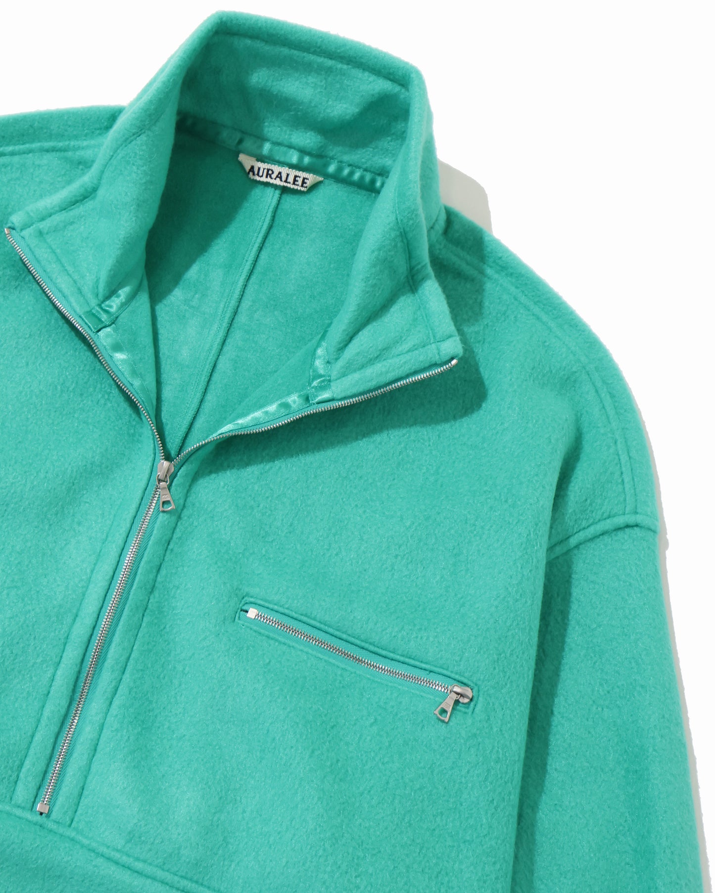 PURE SILK COMFORT FLEECE HALF ZIP P/O