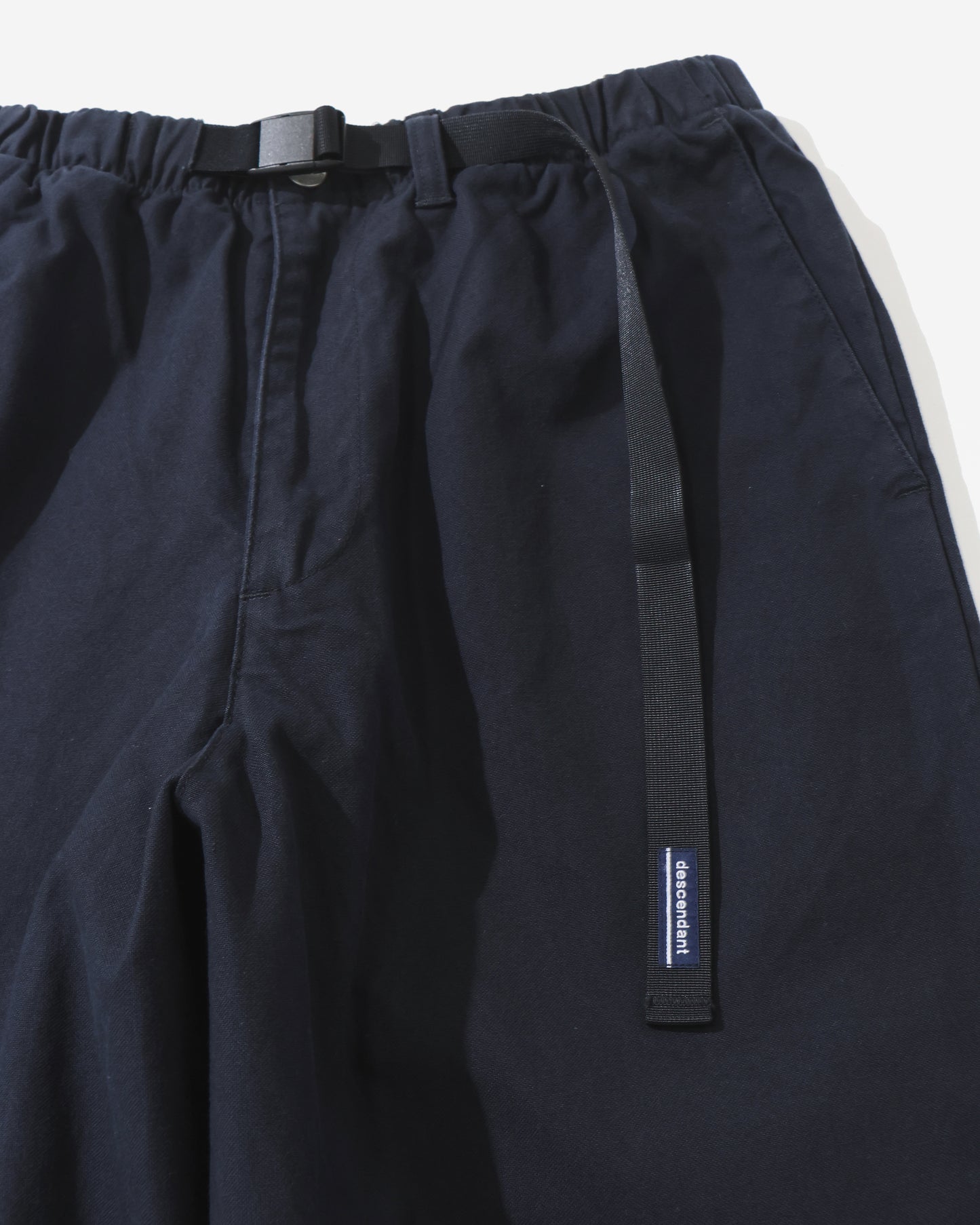 CLASP DUCK WEBBING TROUSERS  BLACK