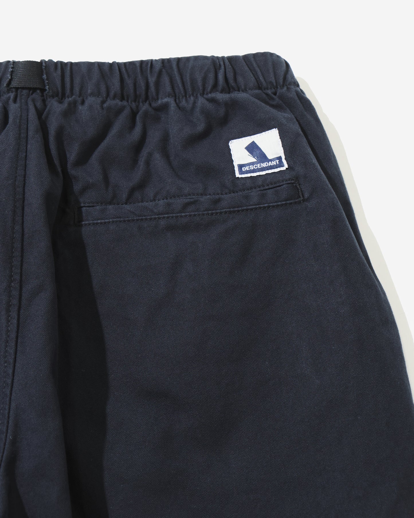 CLASP DUCK WEBBING TROUSERS  BLACK