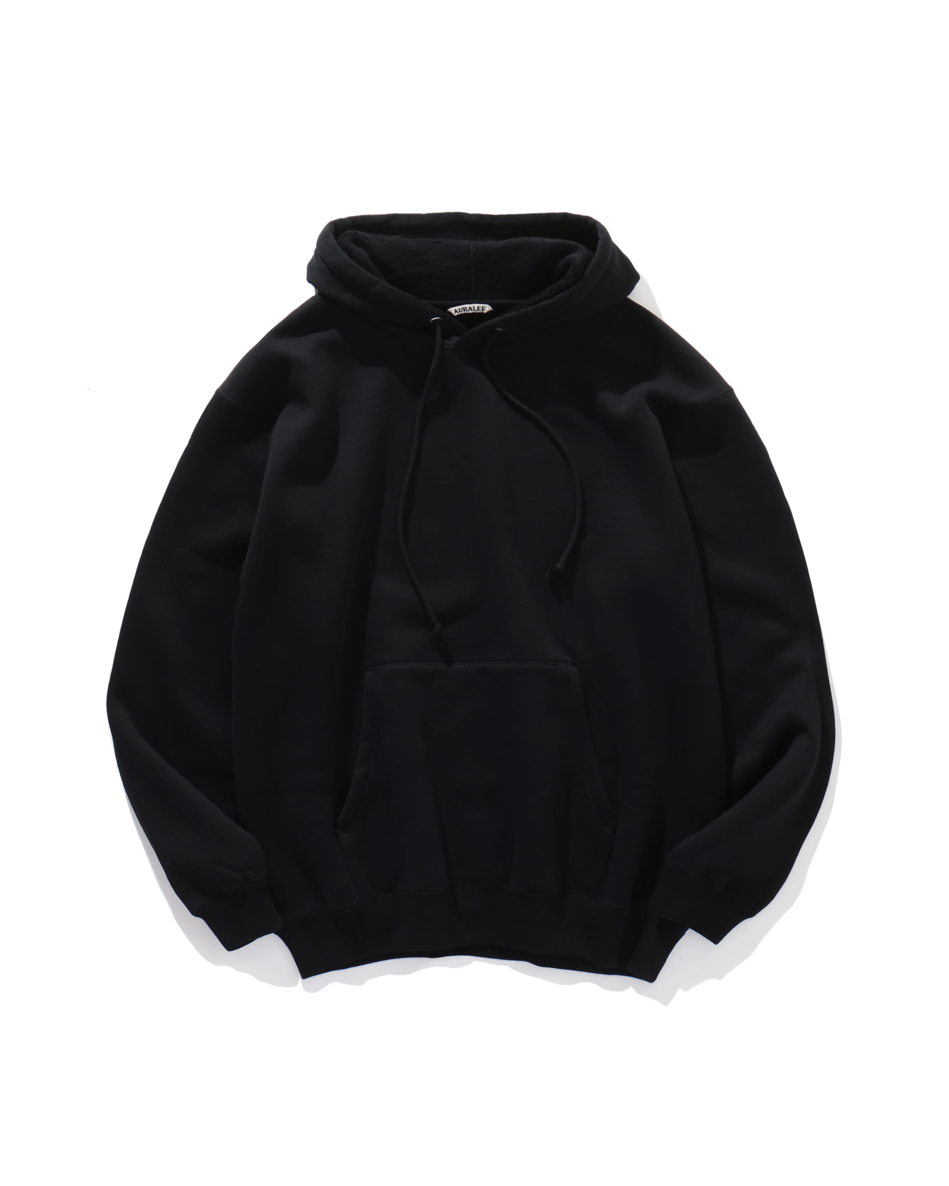 SMOOTH SOFT SWEAT P/O PARKA BLACK – TIME AFTER TIME