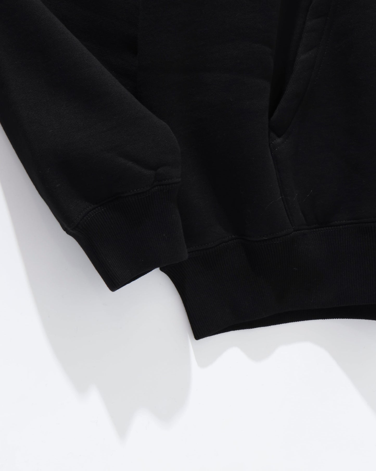 SMOOTH SOFT SWEAT P/O PARKA BLACK