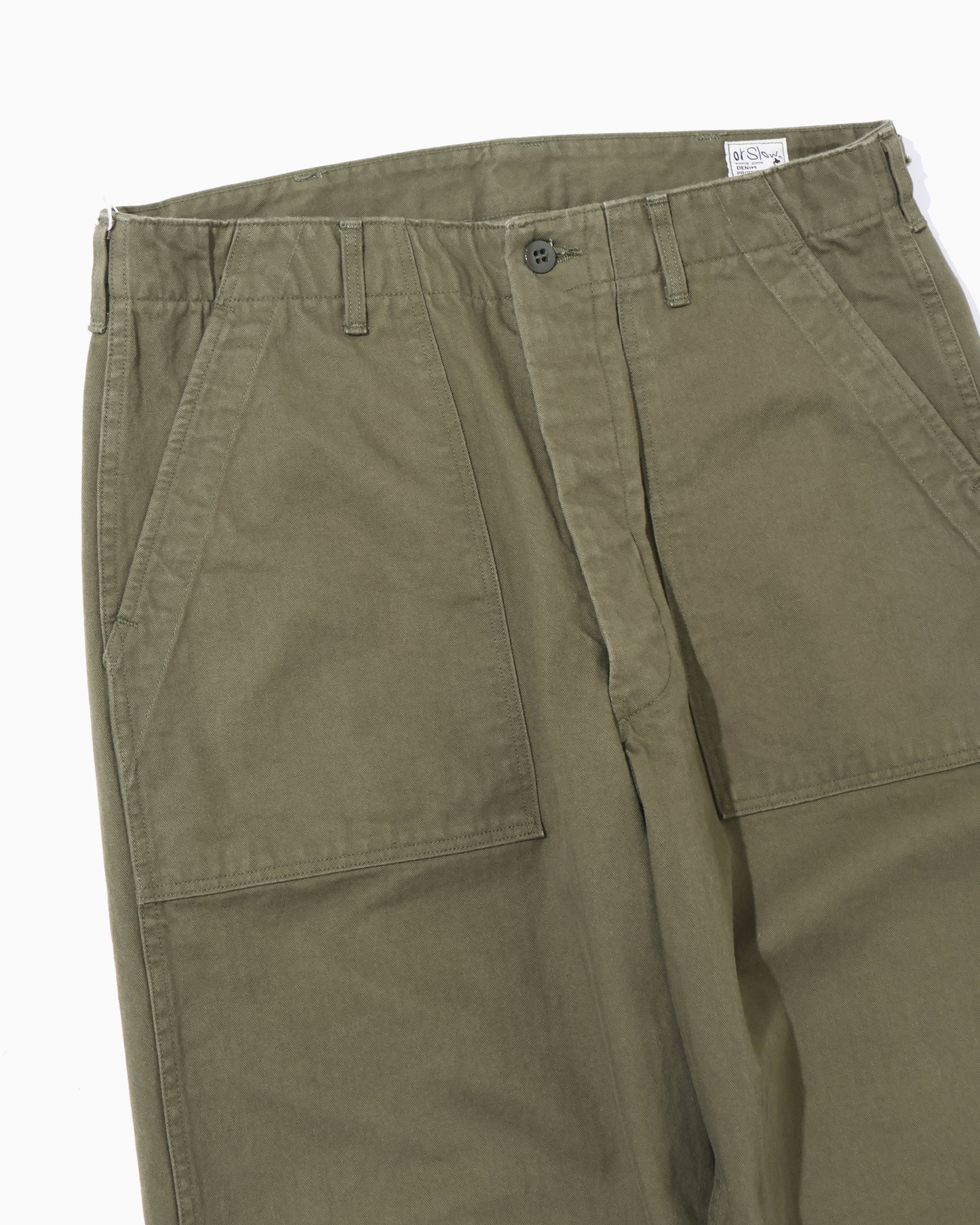 HERRINGBONE VINTAGE FIT FATIGUE PANTS