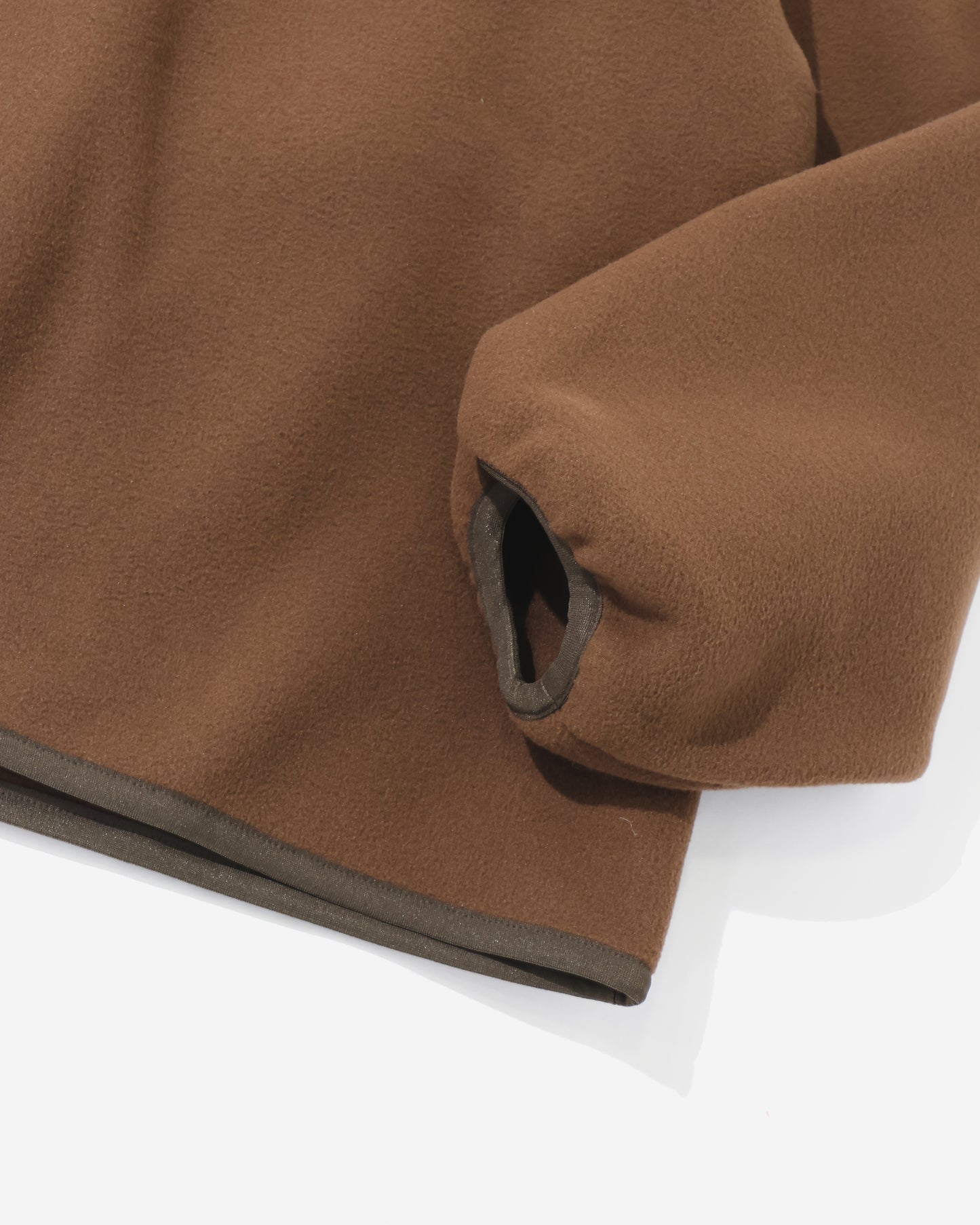 KNOT FLEECE CARDIGAN  BROWN