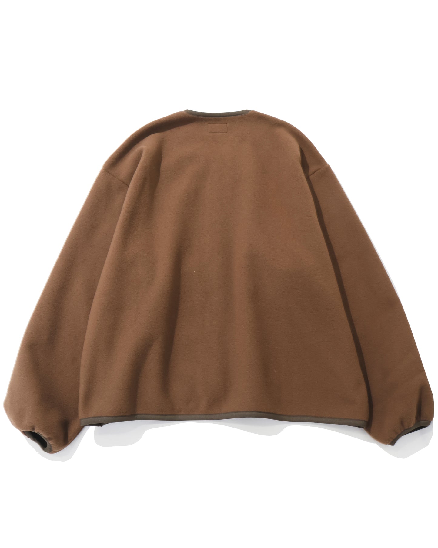 KNOT FLEECE CARDIGAN  BROWN