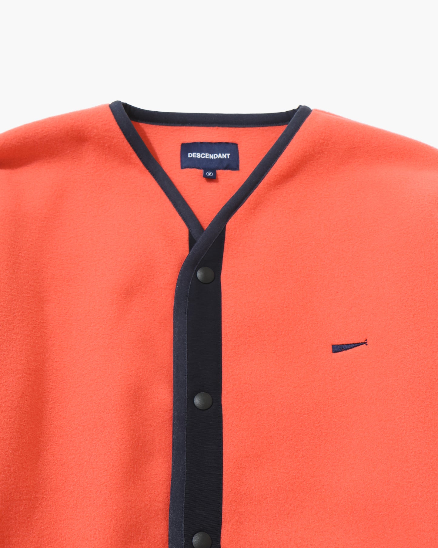 KNOT FLEECE CARDIGAN  ORANGE