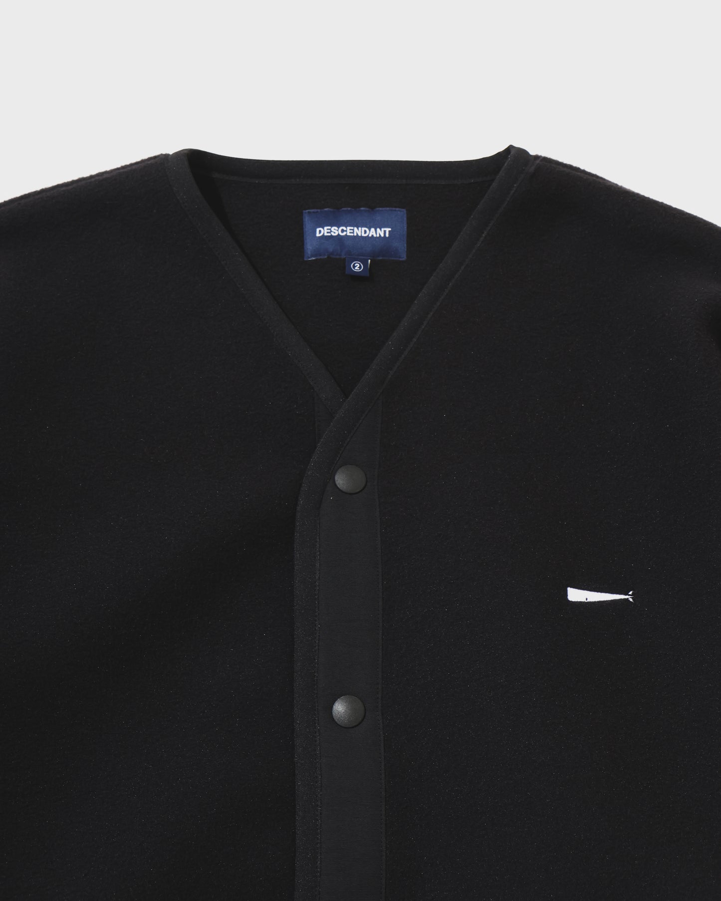 KNOT FLEECE CARDIGAN  BLACK