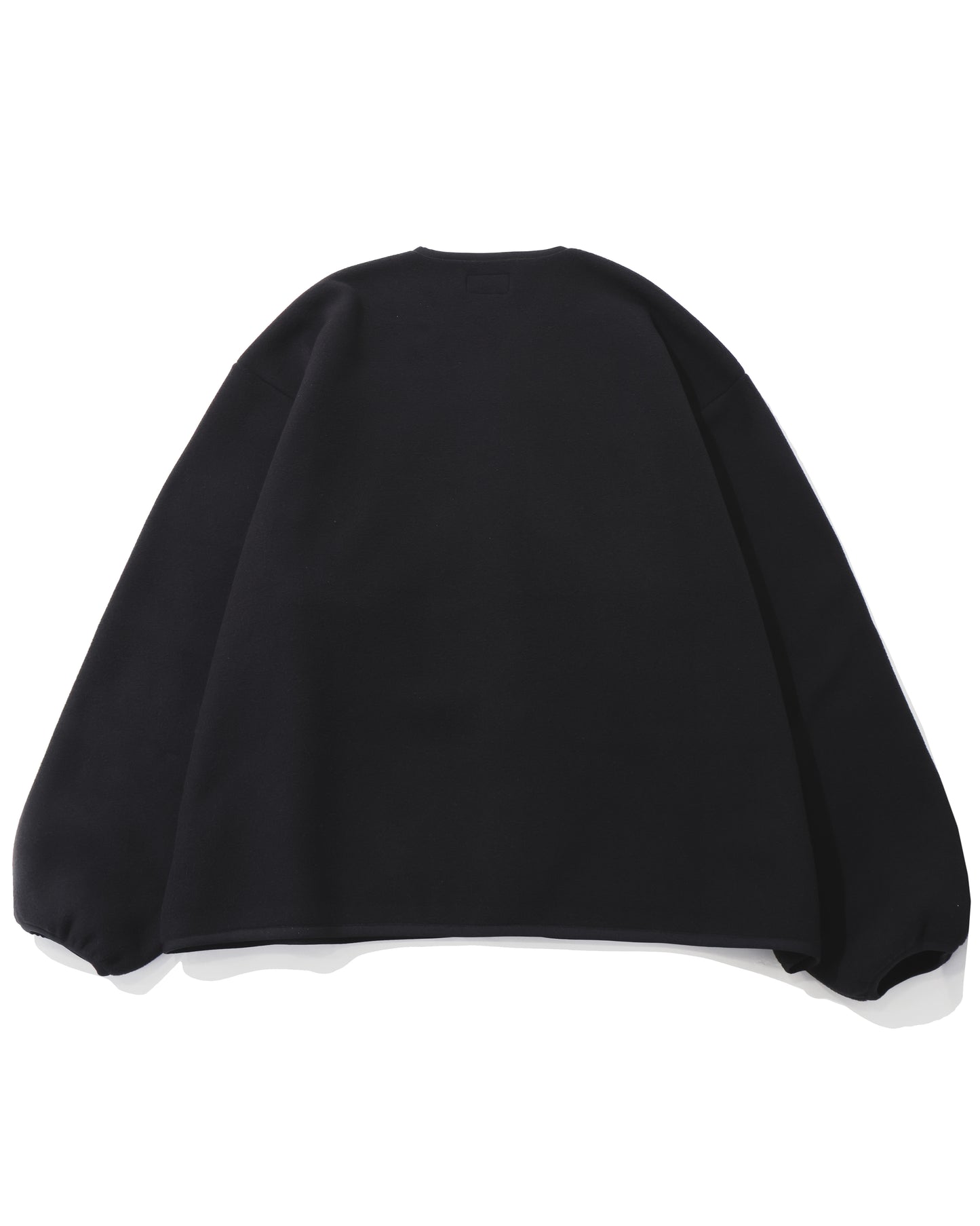 KNOT FLEECE CARDIGAN  BLACK