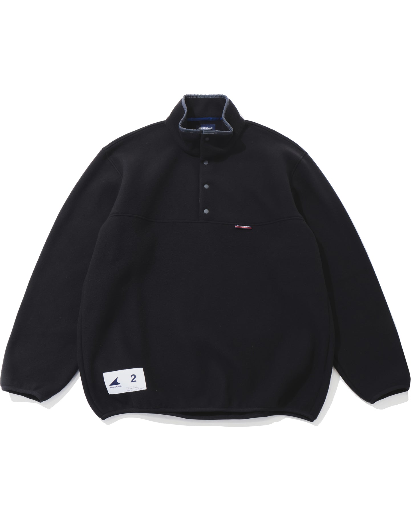 HUMMING FLEECE PULLOVER  BLACK