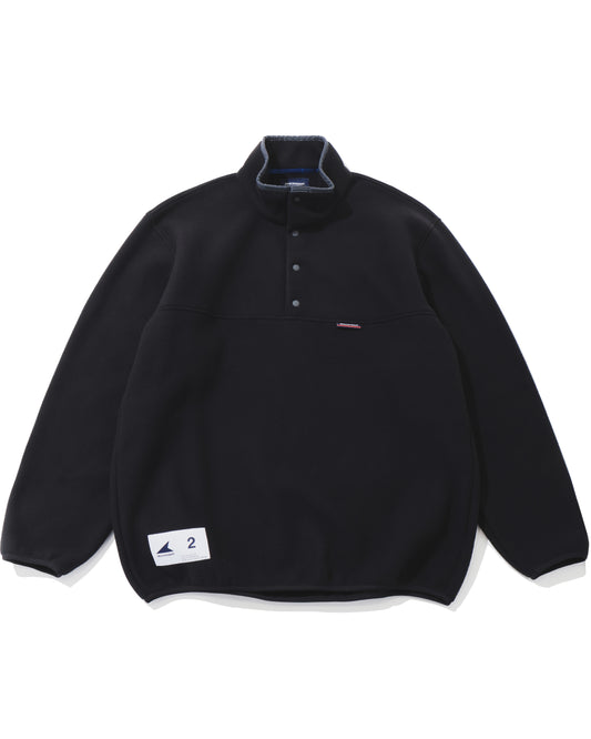 HUMMING FLEECE PULLOVER  BLACK