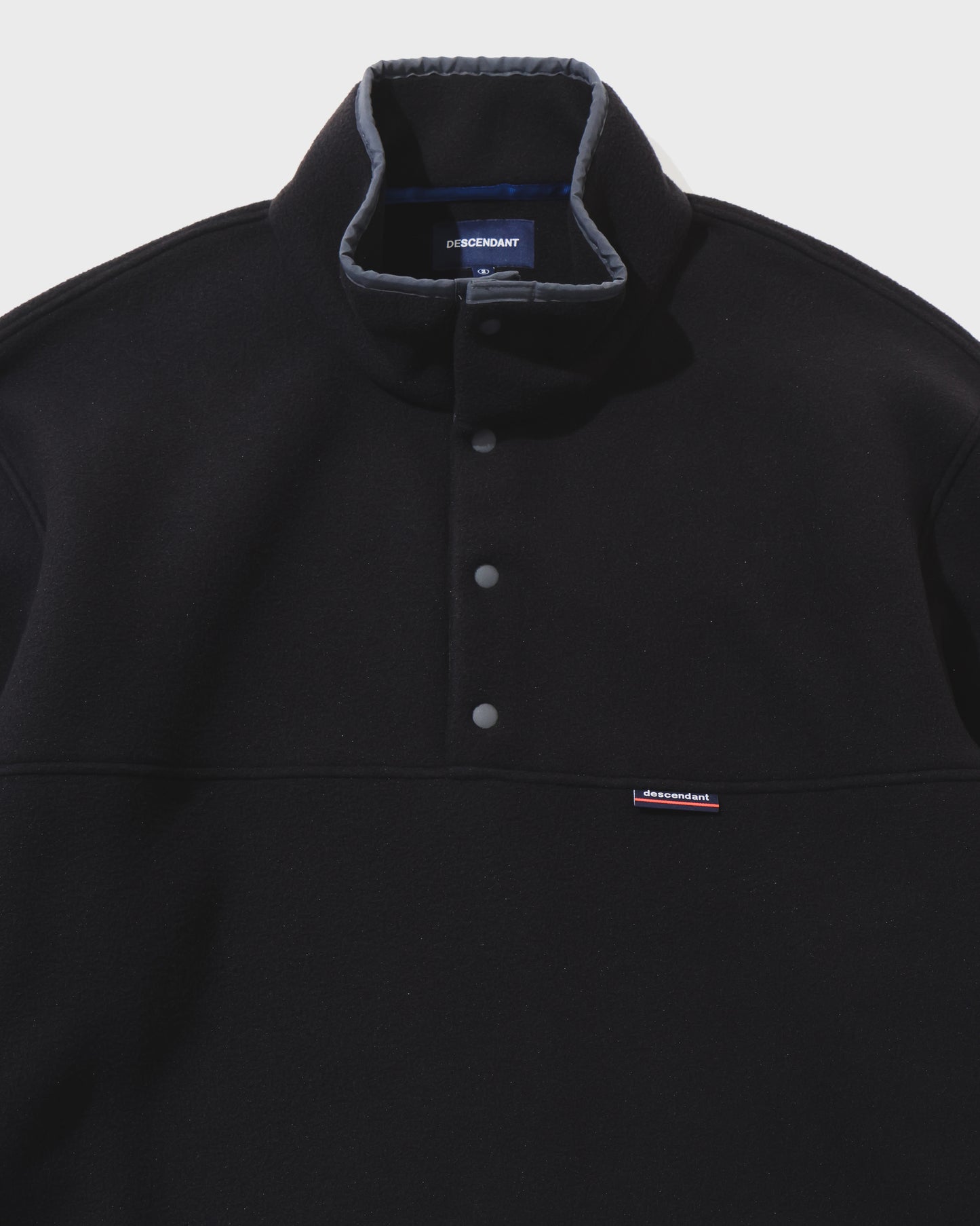 HUMMING FLEECE PULLOVER  BLACK
