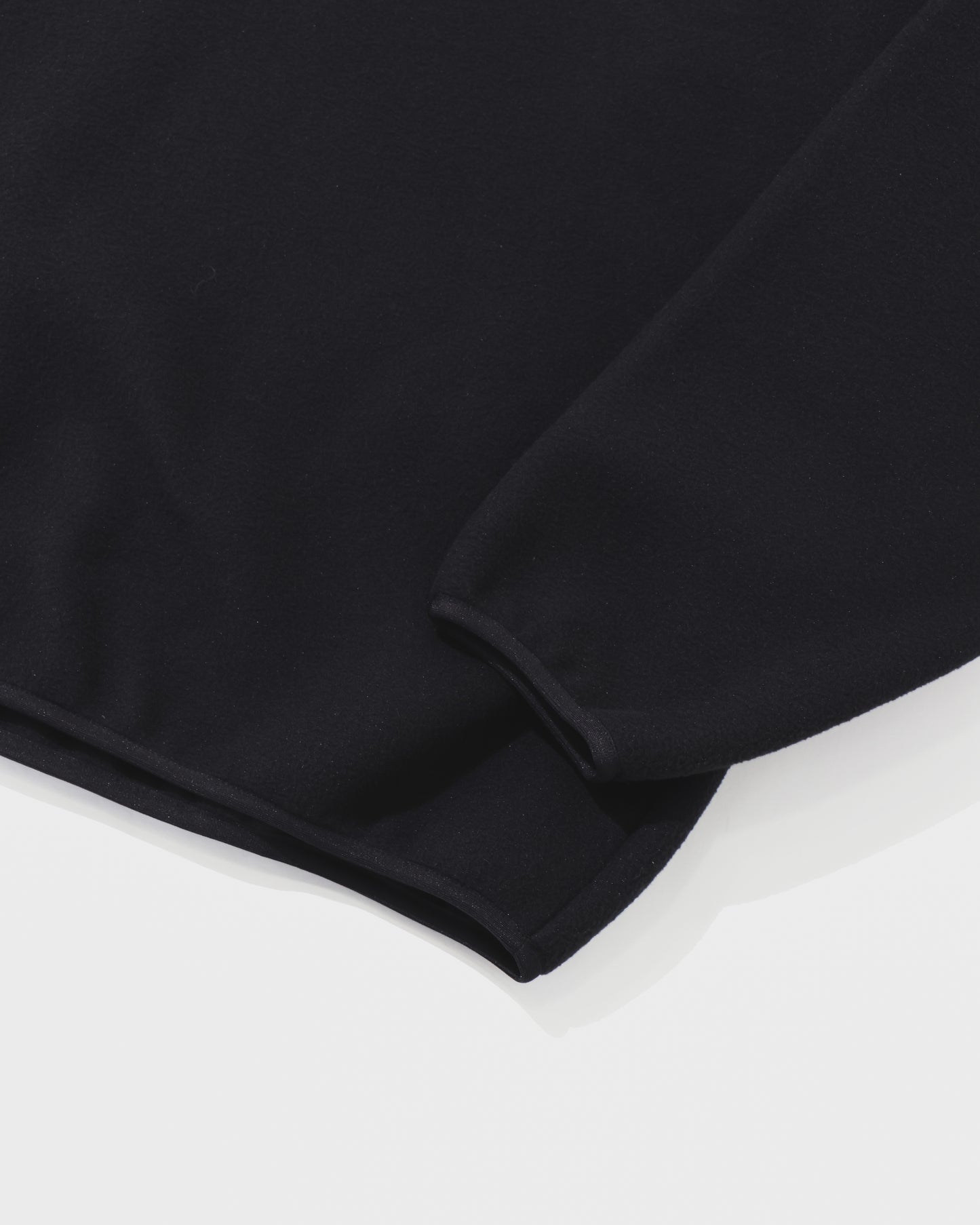 HUMMING FLEECE PULLOVER  BLACK