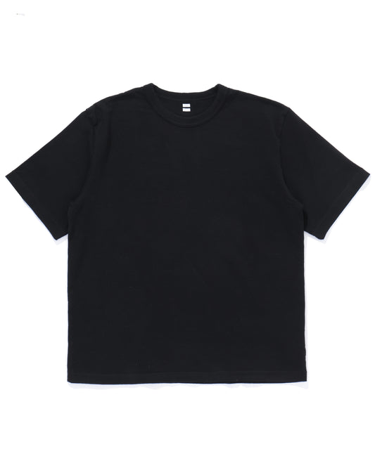 Co/Silk Nep Plain Tee Black