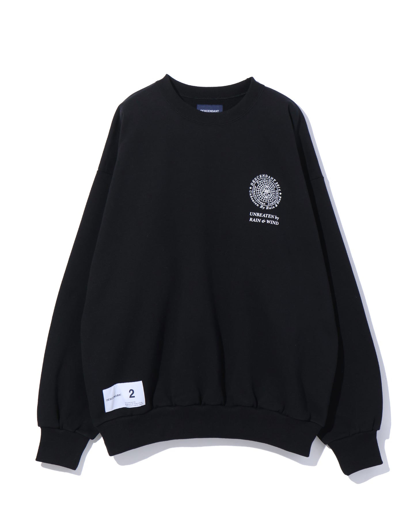 STERN CREW NECK  BLACK