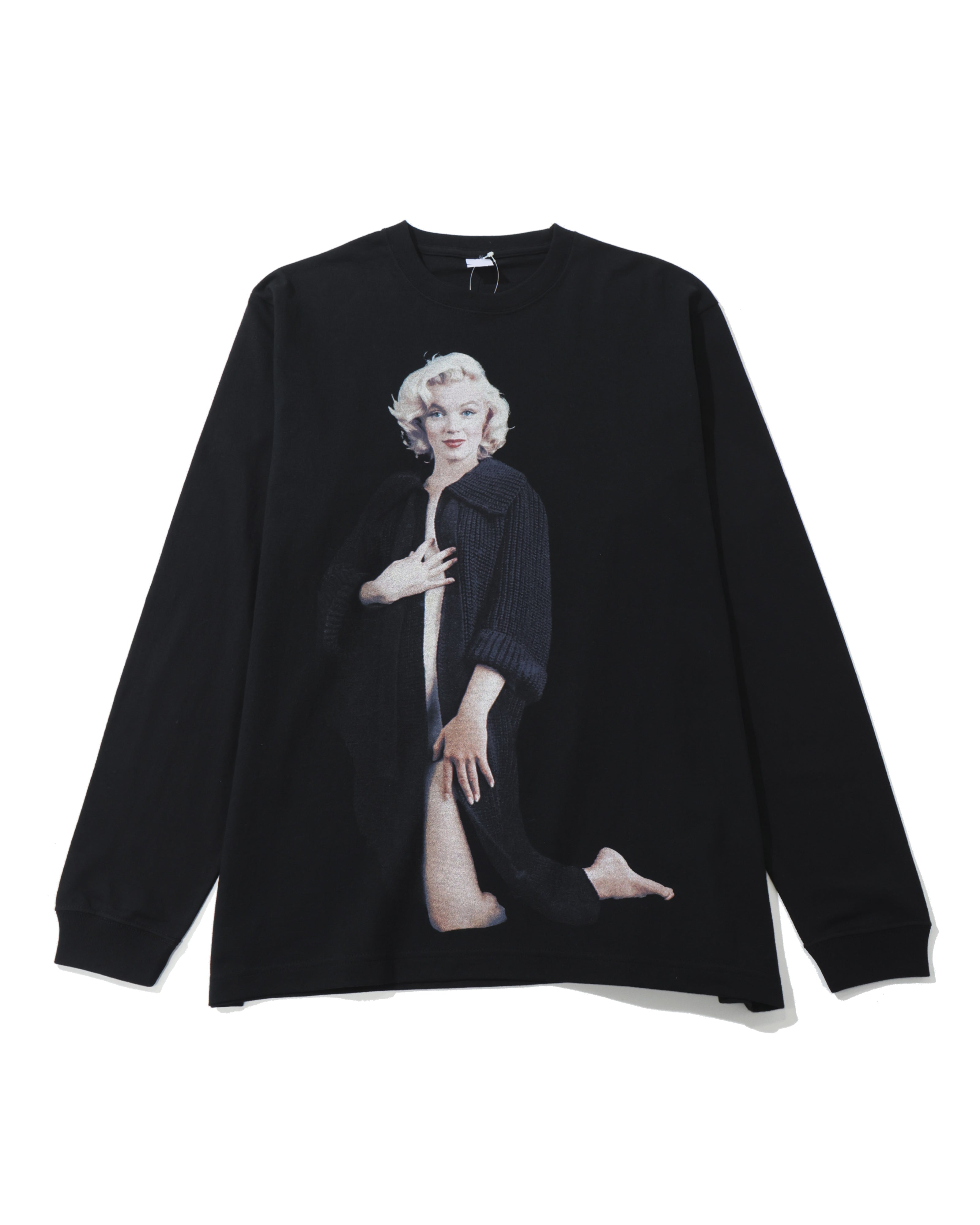 Marilyn Monroe eimy times pattern Ｔシャツ Marilyn Monroe Fade-Black Tee – TIME AFTER TIME