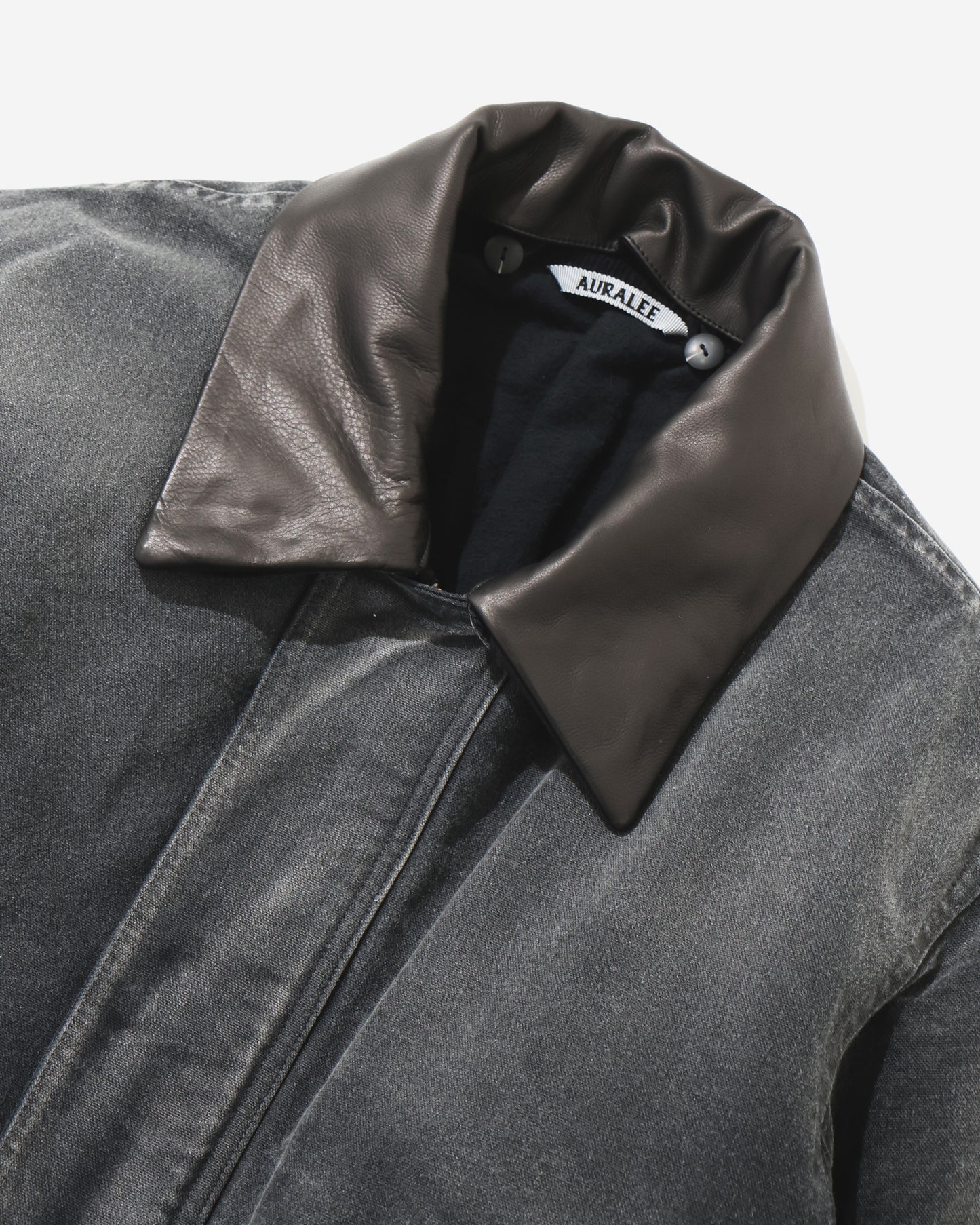 PRODUCT DYED ORGANIC COTTON DUCK BLOUSON FADED BLACK