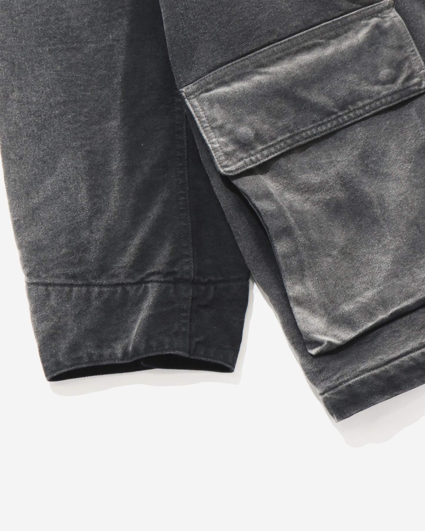 PRODUCT DYED ORGANIC COTTON DUCK BLOUSON FADED BLACK