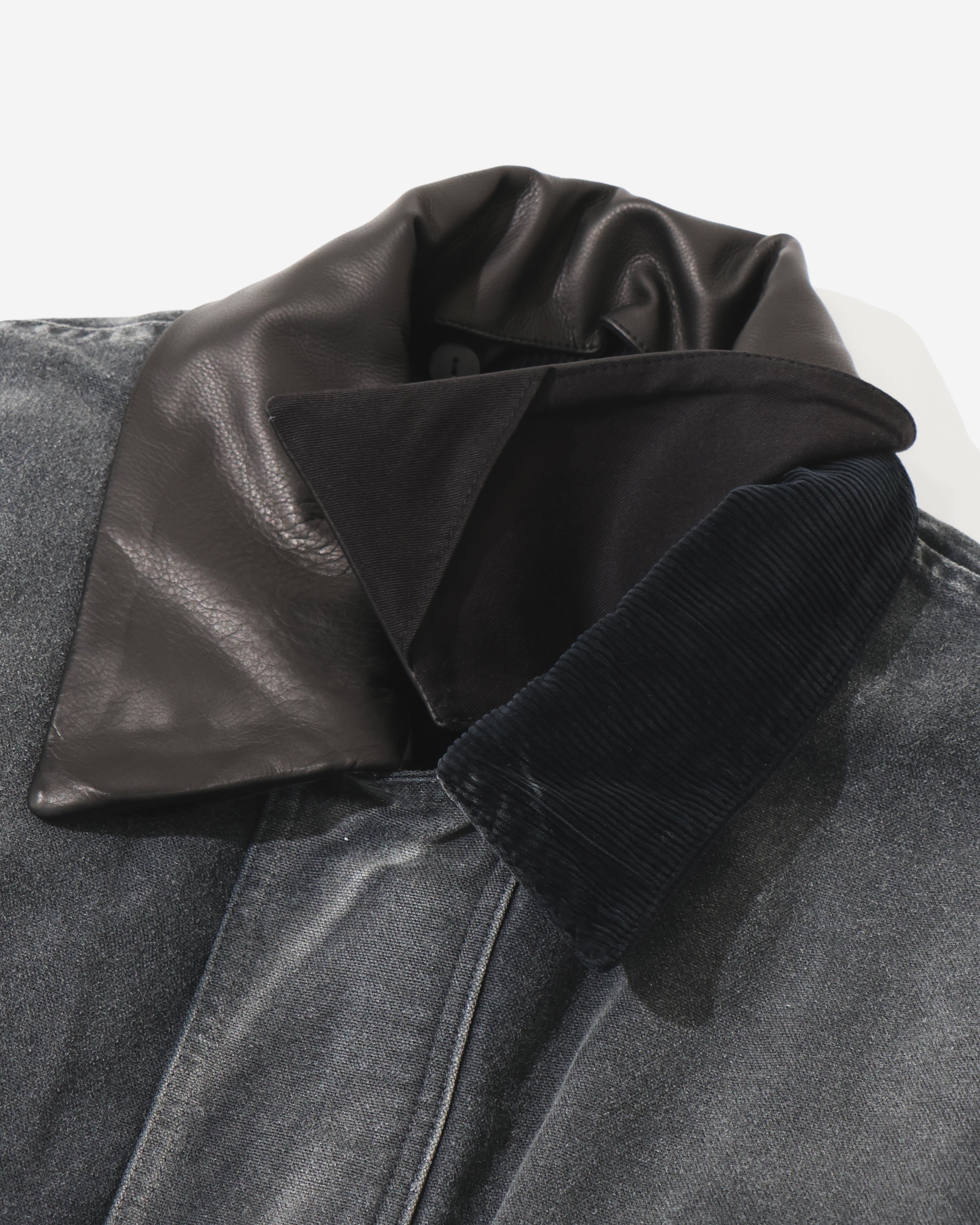 PRODUCT DYED ORGANIC COTTON DUCK BLOUSON FADED BLACK – TIME AFTER TIME