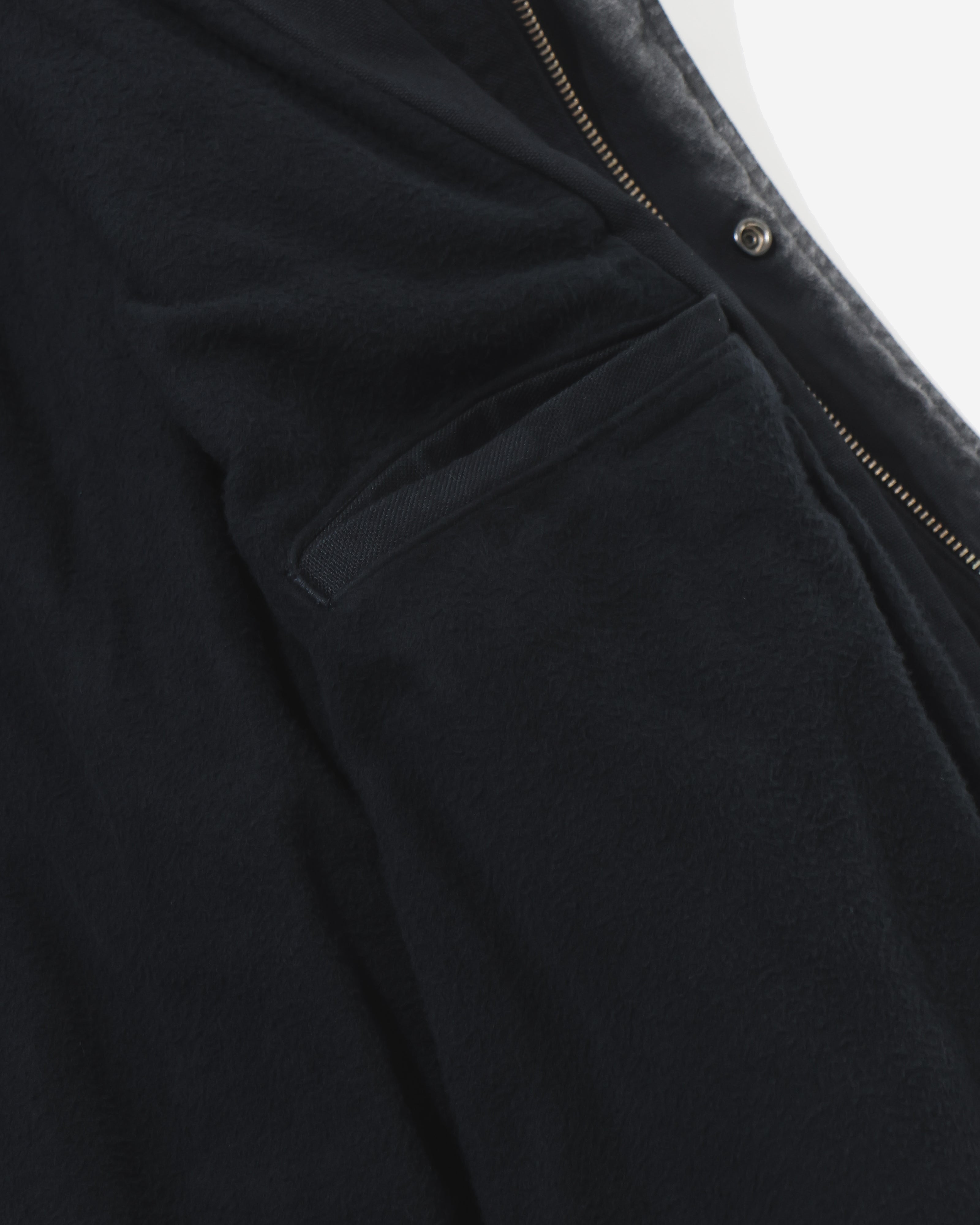 PRODUCT DYED ORGANIC COTTON DUCK BLOUSON FADED BLACK – TIME AFTER TIME