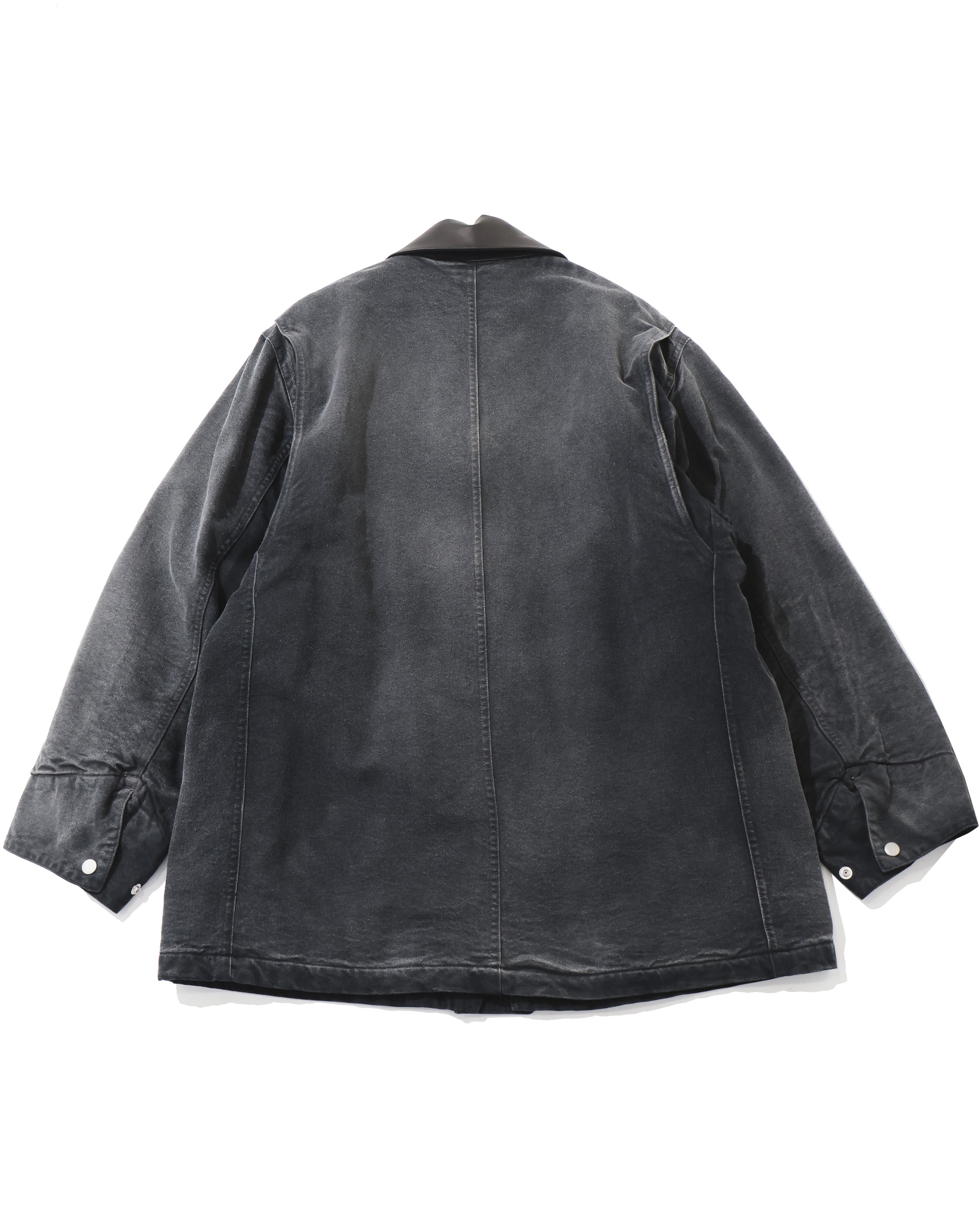PRODUCT DYED ORGANIC COTTON DUCK BLOUSON FADED BLACK – TIME AFTER TIME