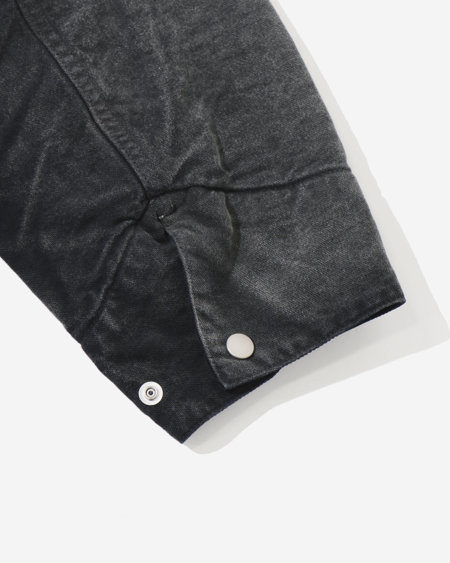 PRODUCT DYED ORGANIC COTTON DUCK BLOUSON FADED BLACK