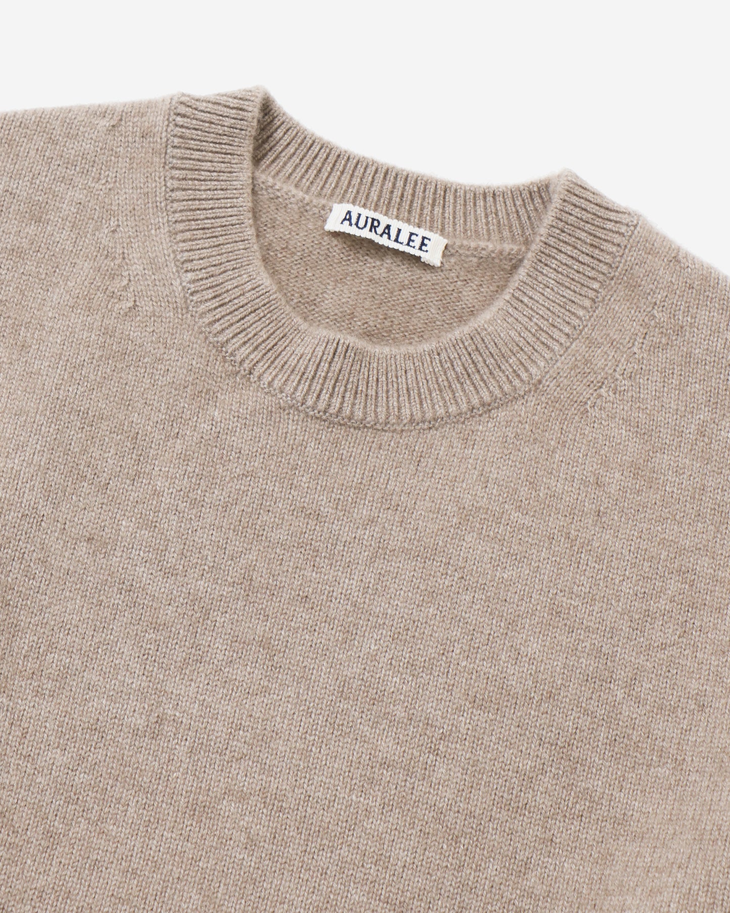 BABY CASHMERE KNIT P/O NATURAL BROWN