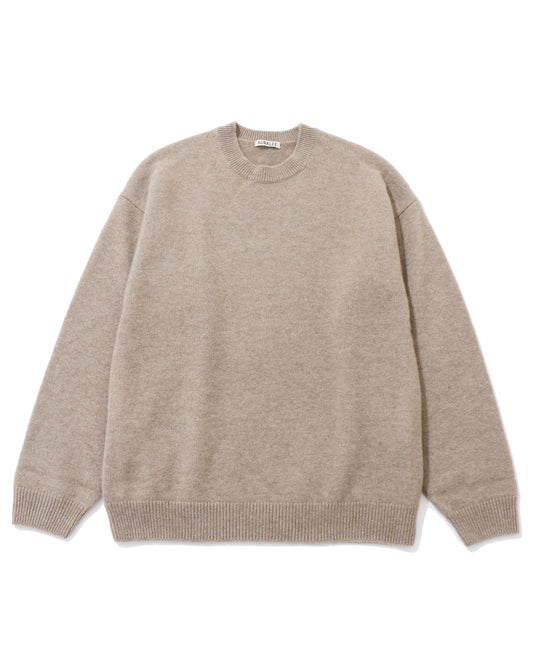 BABY CASHMERE KNIT P/O NATURAL BROWN