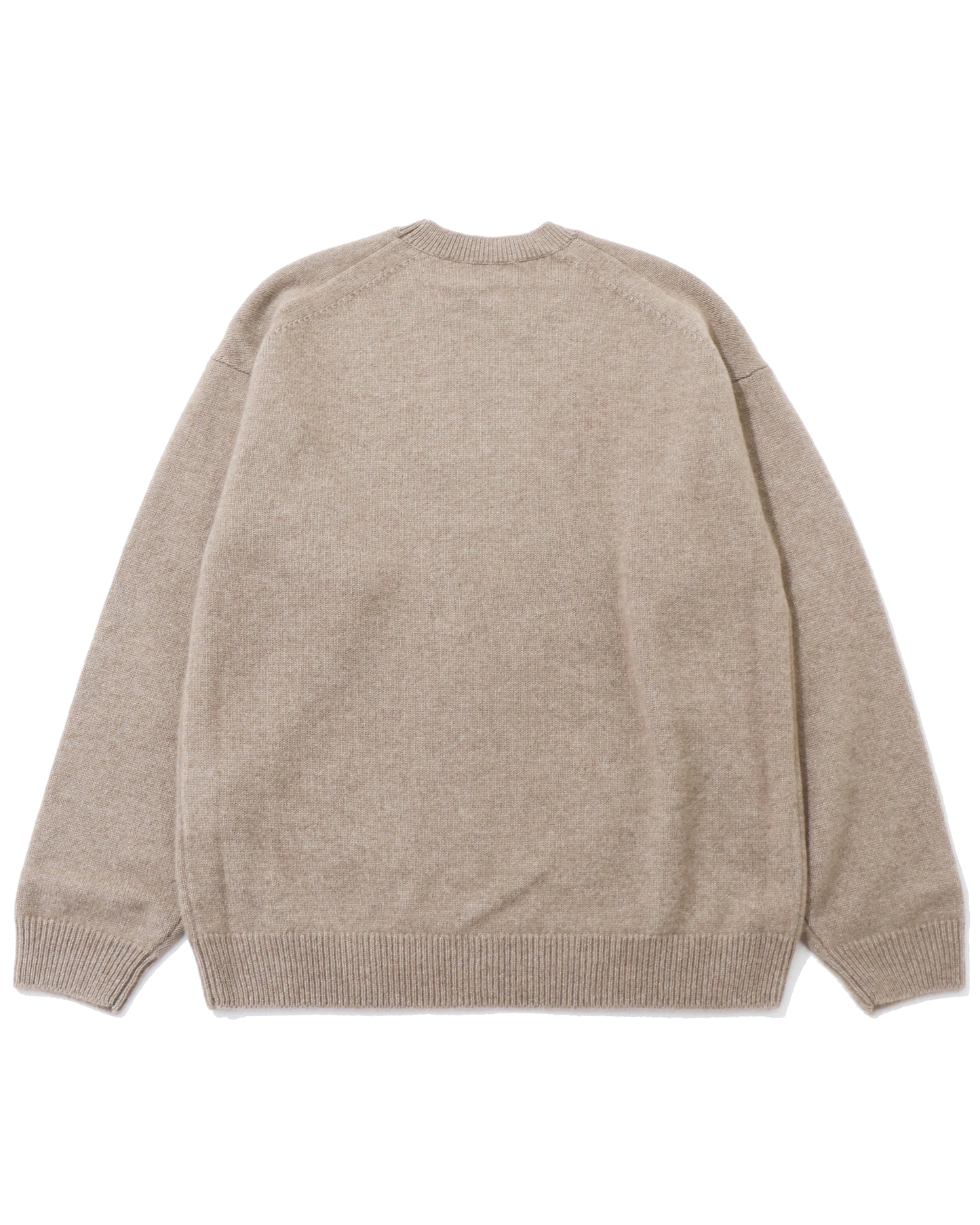 BABY CASHMERE KNIT P/O NATURAL BROWN