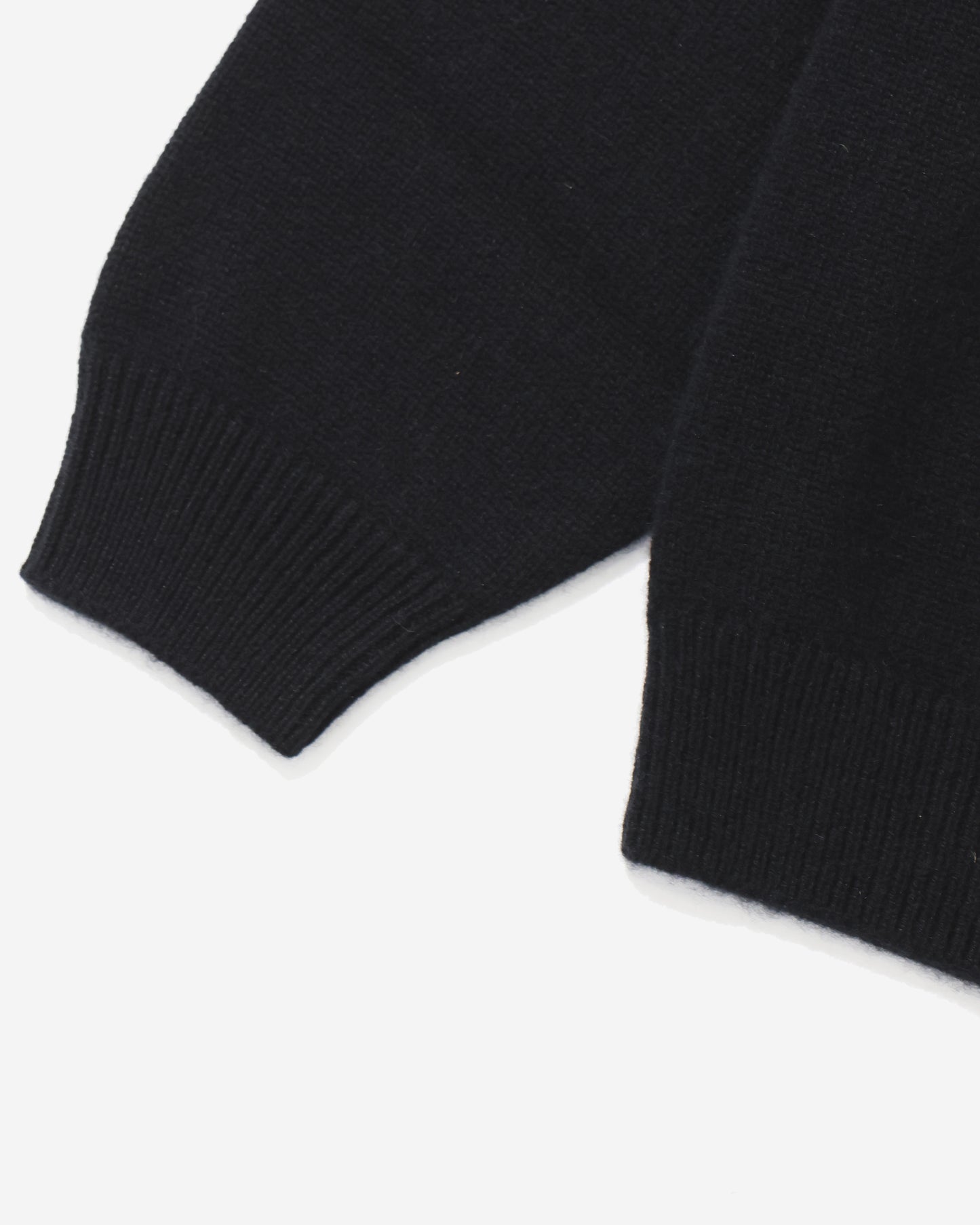 BABY CASHMERE KNIT P/O TOP BLACK