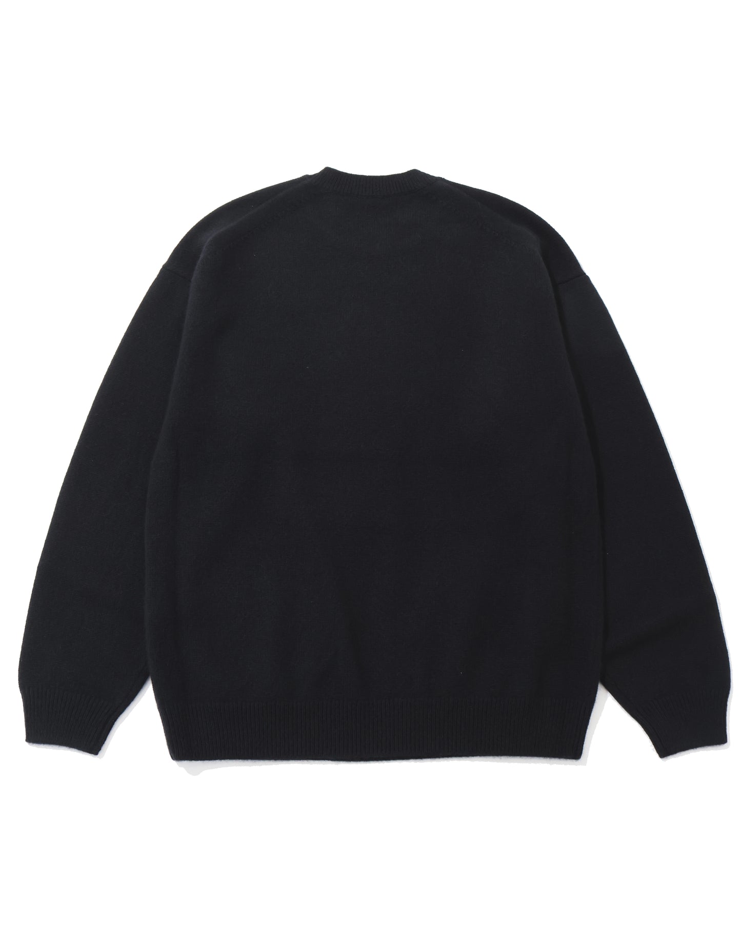 BABY CASHMERE KNIT P/O TOP BLACK