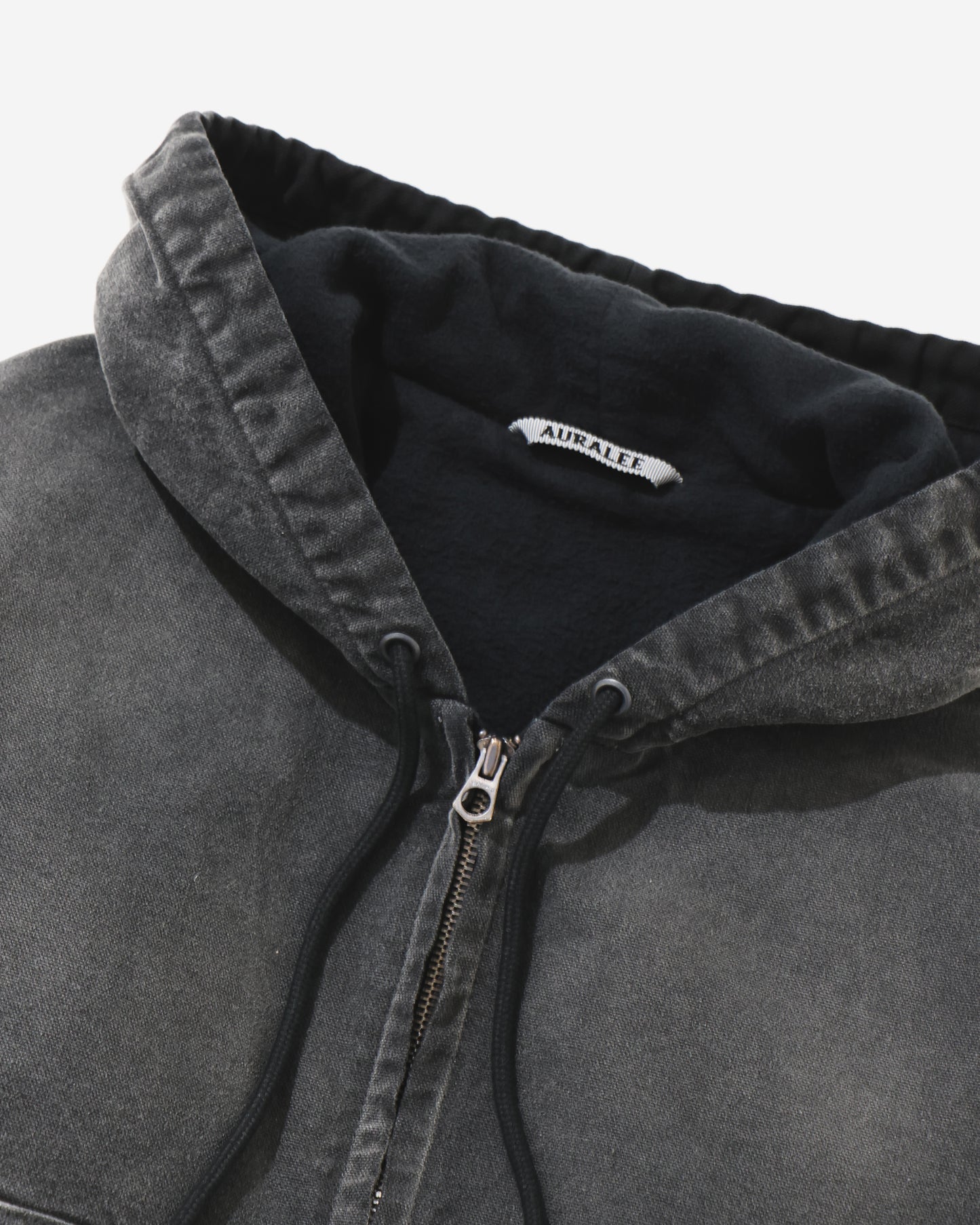 PRODUCT DYED ORGANIC COTTON DUCK SHORT ZIP PARKA FADED BLACK