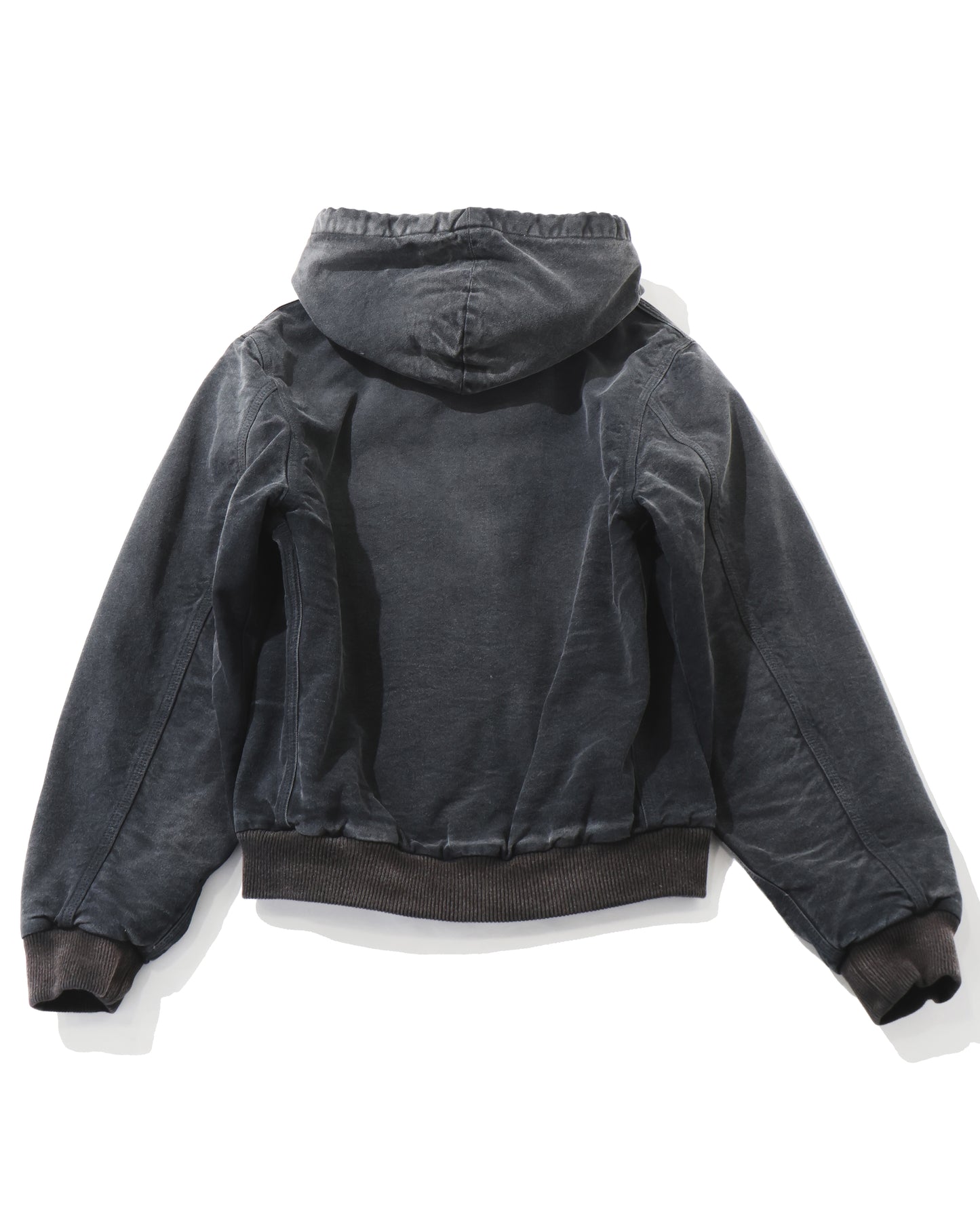 PRODUCT DYED ORGANIC COTTON DUCK SHORT ZIP PARKA FADED BLACK