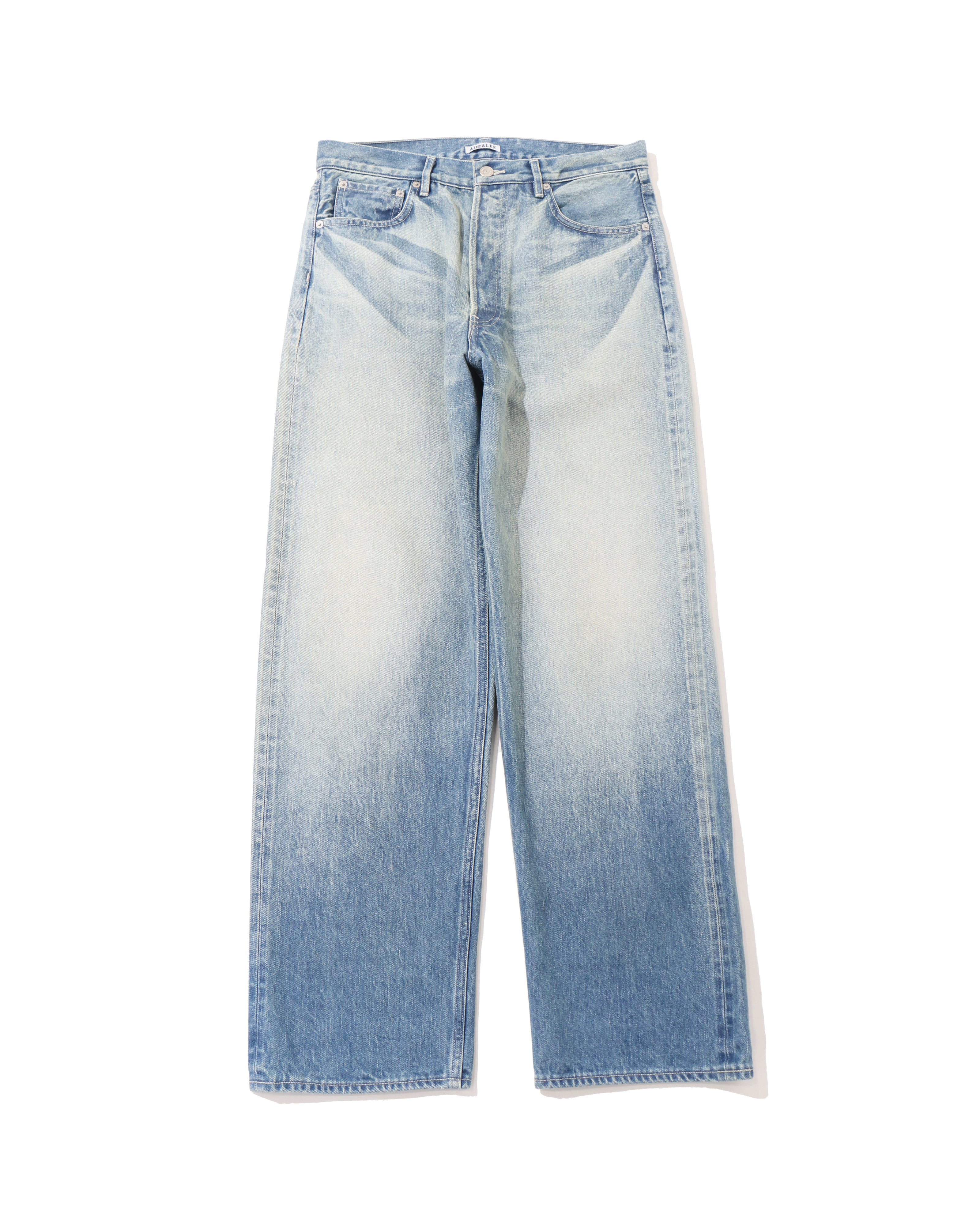 SELVEDGE FADED HEAVY DENIM WIDE PANTS FADED INDIGO – TIME AFTER TIME