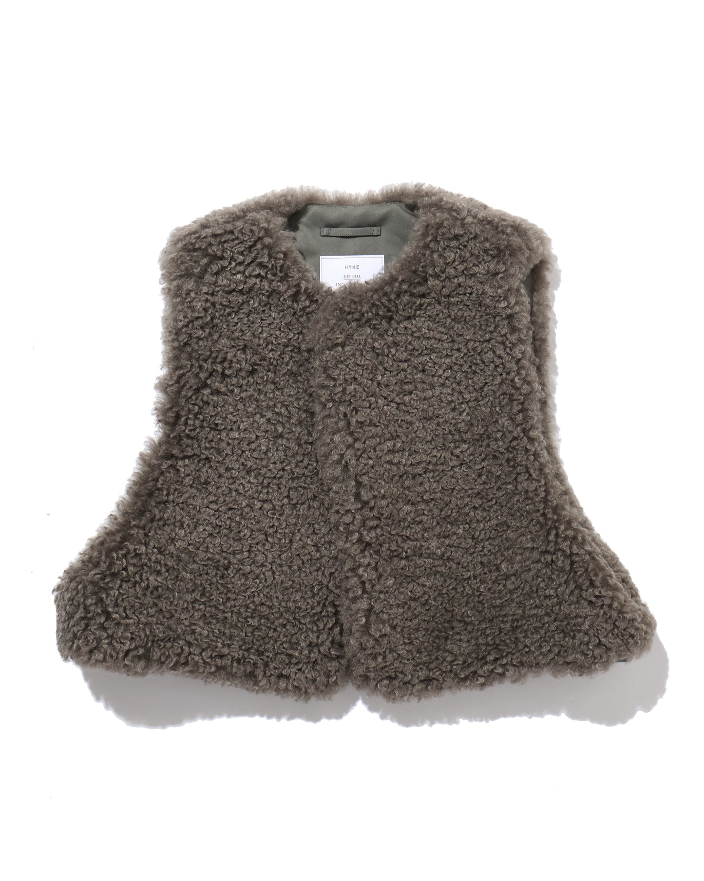FAUX SHEARLING CROPPED VEST 17524